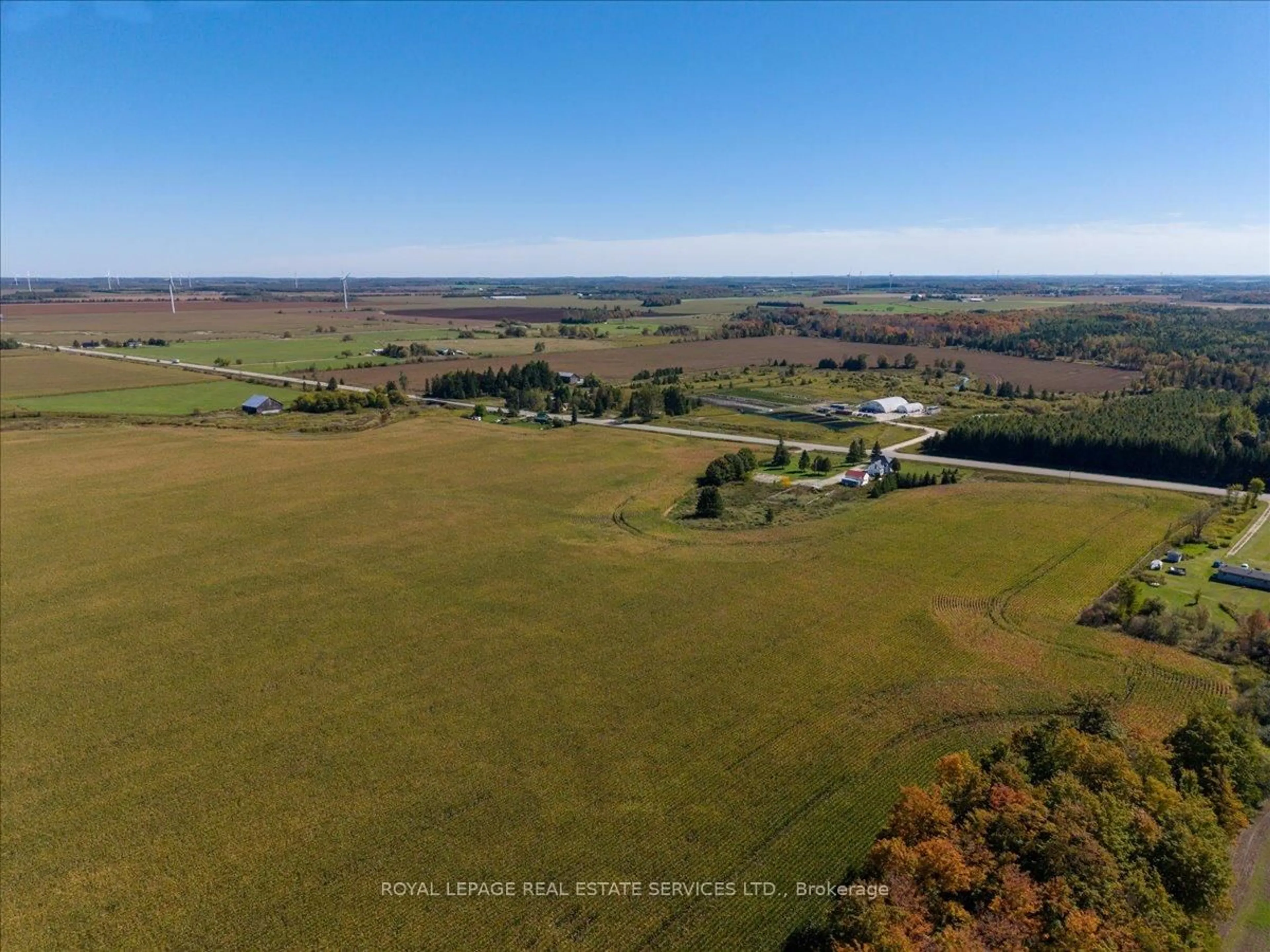 A pic from outside/outdoor area/front of a property/back of a property/a pic from drone, water/lake/river/ocean view for 26735 Highway 89 Highway, Southgate Ontario N0C 1B0