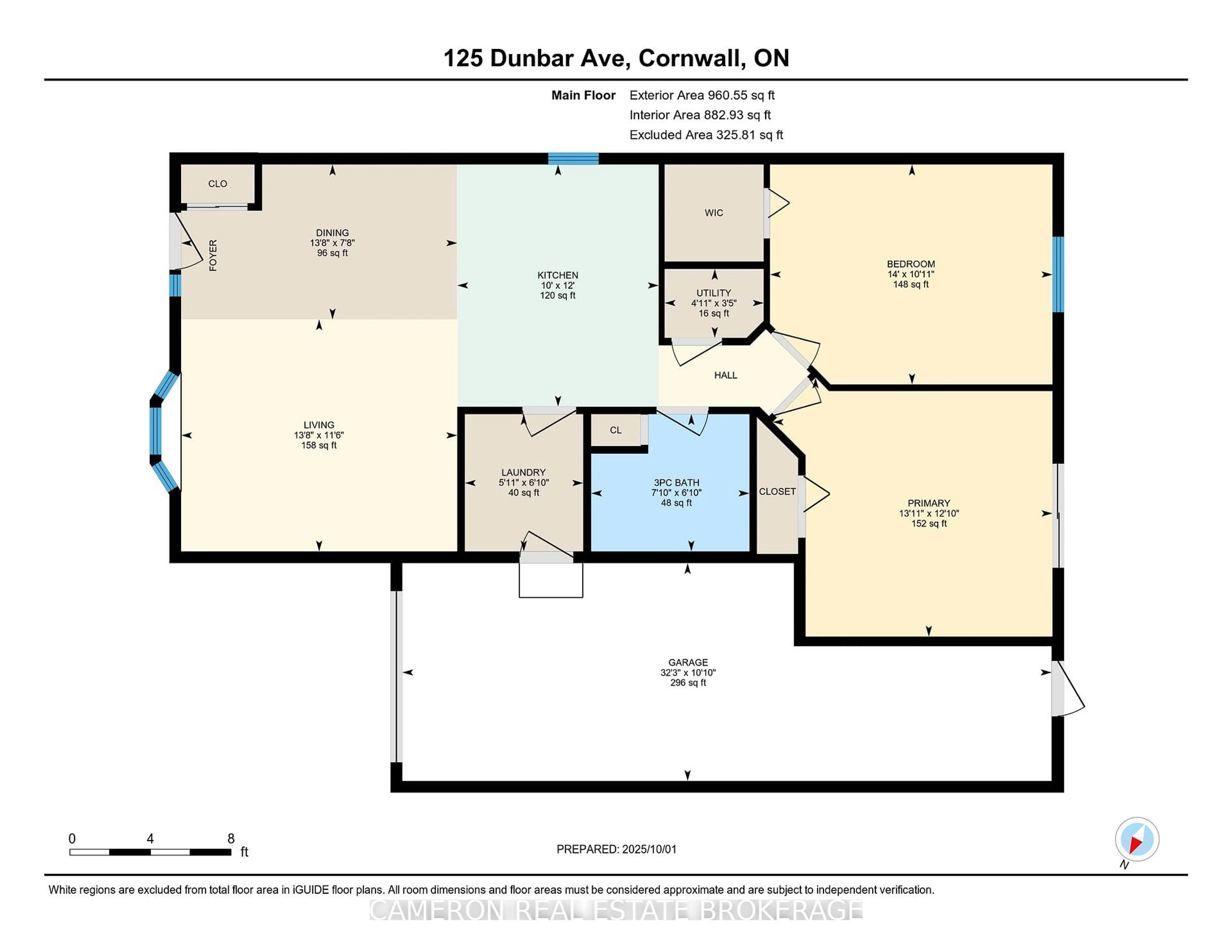 Floor plan for 125 Dunbar Ave, Cornwall Ontario K6H 7P4