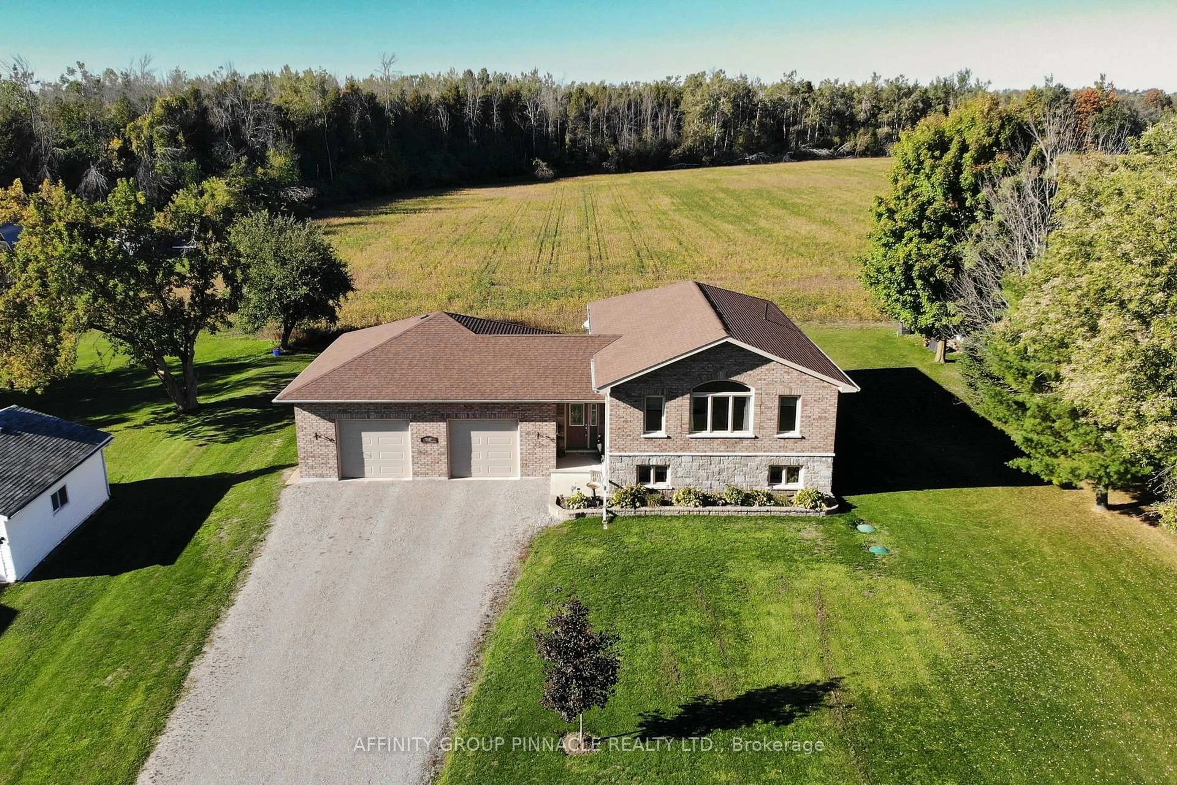 A pic from outside/outdoor area/front of a property/back of a property/a pic from drone, unknown for 59 Peace Rd, Kawartha Lakes Ontario K0L 2X0