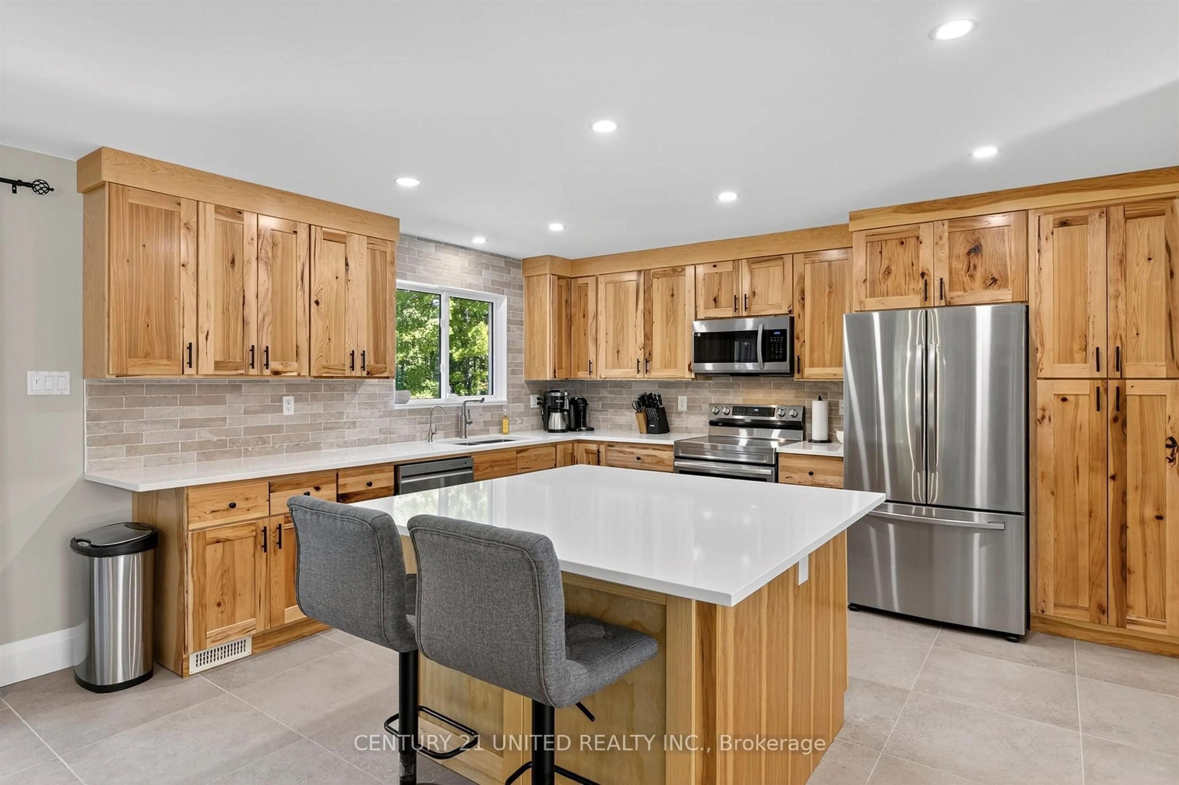 Open concept kitchen, ceramic/tile floor for 5 Fire Route 46, Trent Lakes Ontario K0L 1J0