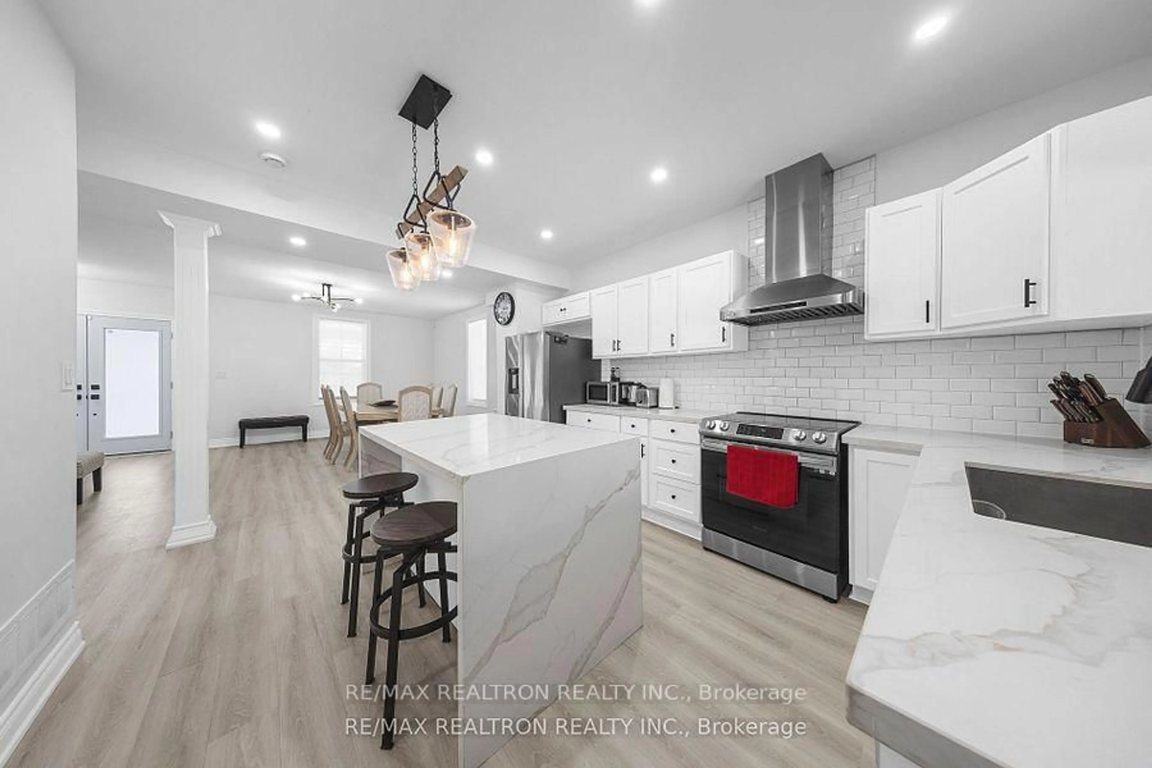 Open concept kitchen, ceramic/tile floor for 28 North Trent St, Hastings Ontario K0K 2C0