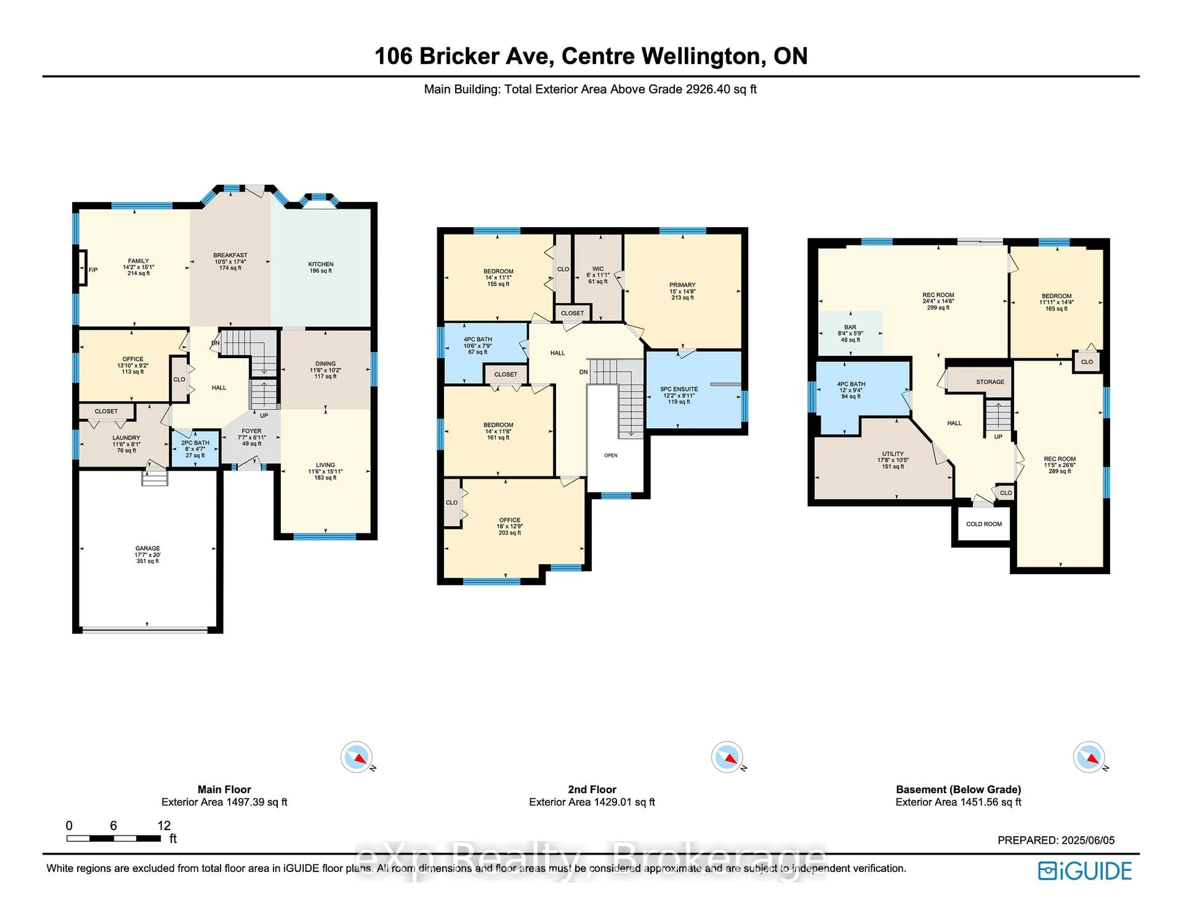 Floor plan for 106 Bricker Ave, Centre Wellington Ontario N0B 1S0