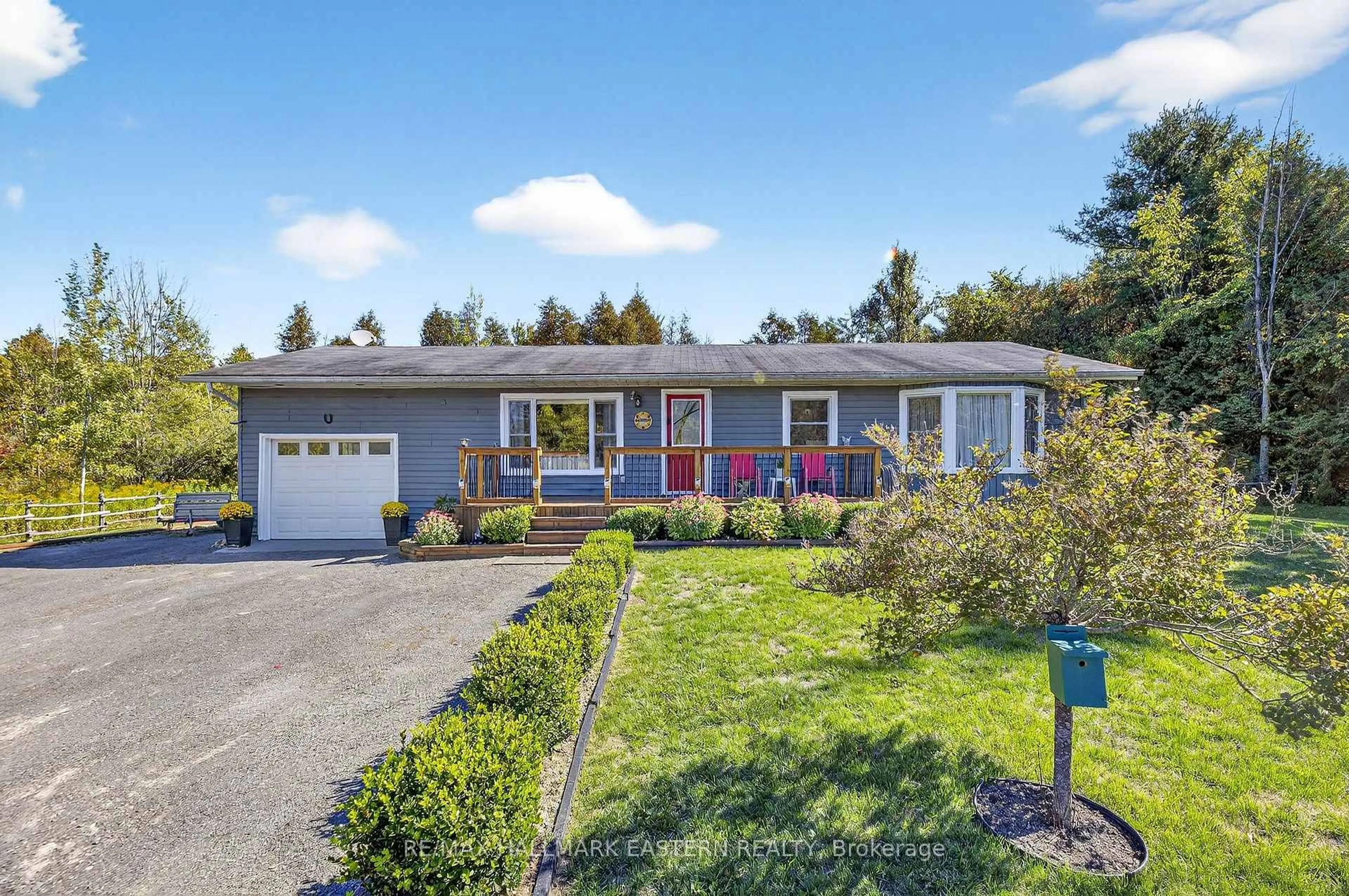 Home with vinyl exterior material, street for 4379 Highway 28, Selwyn Ontario K0L 2H0