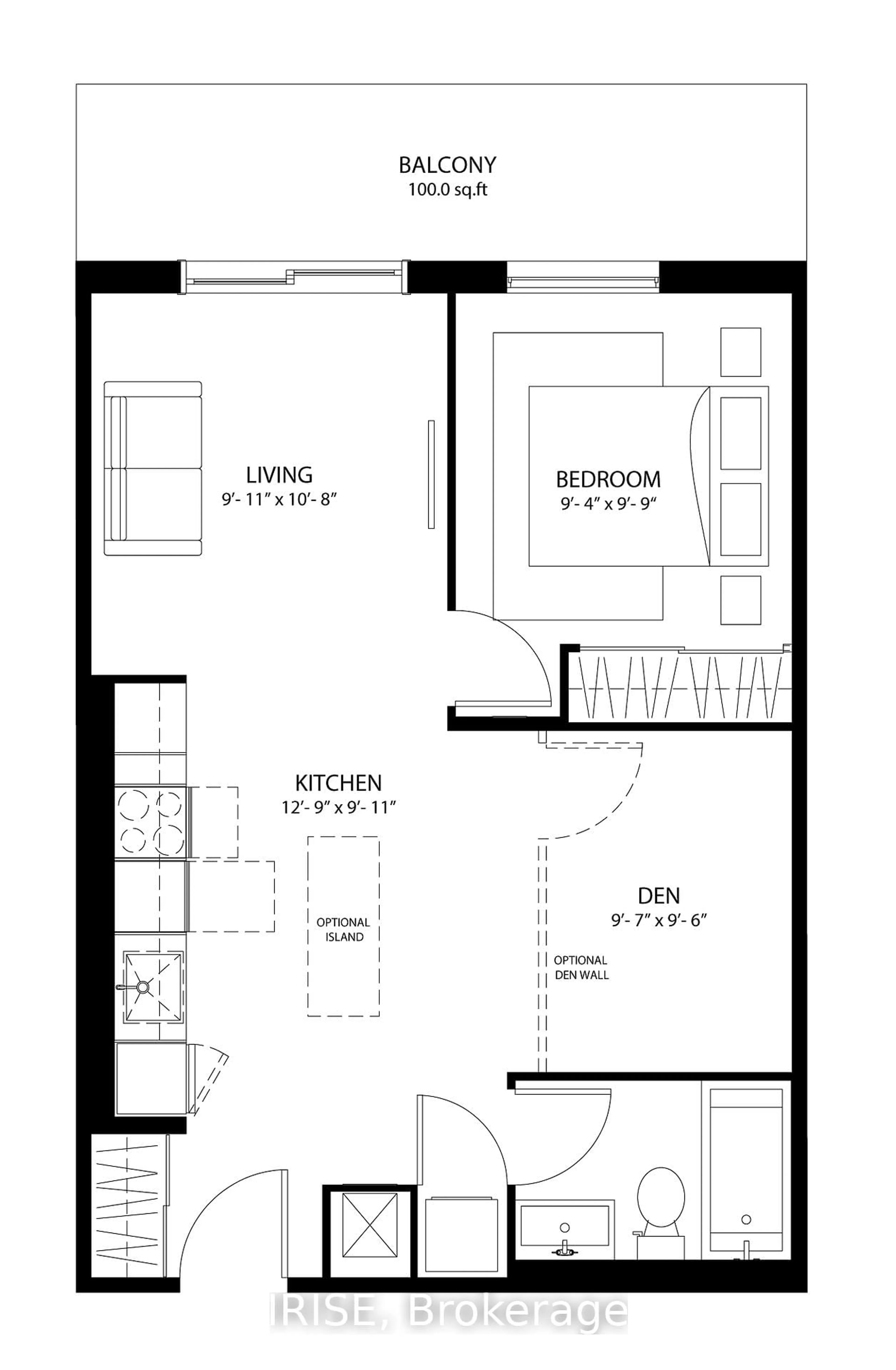 Floor plan for 33 Erie Ave #618, Brantford Ontario N2S 2E7