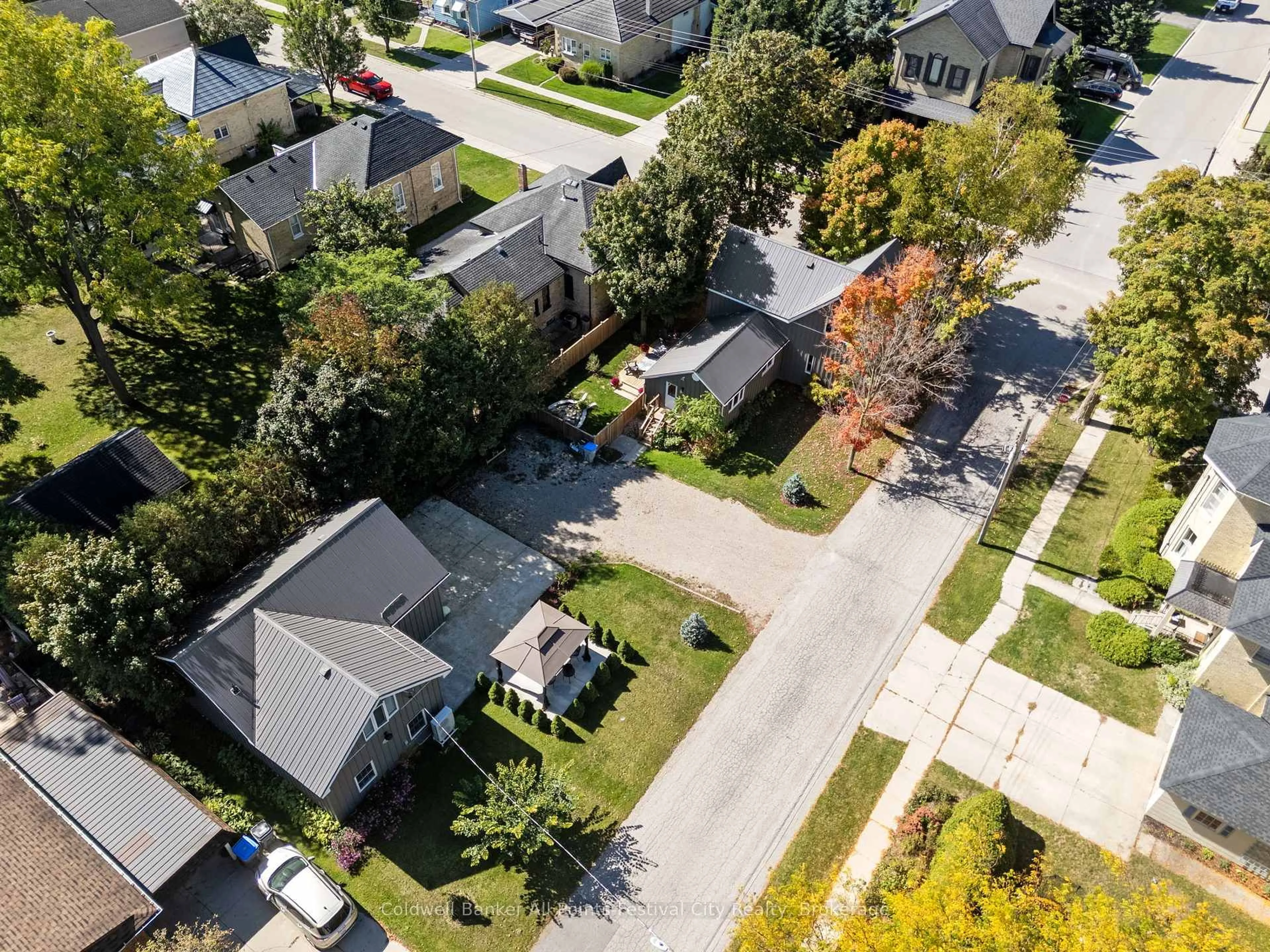 A pic from outside/outdoor area/front of a property/back of a property/a pic from drone, street for 430 Albert St, South Huron Ontario N0M 1S1