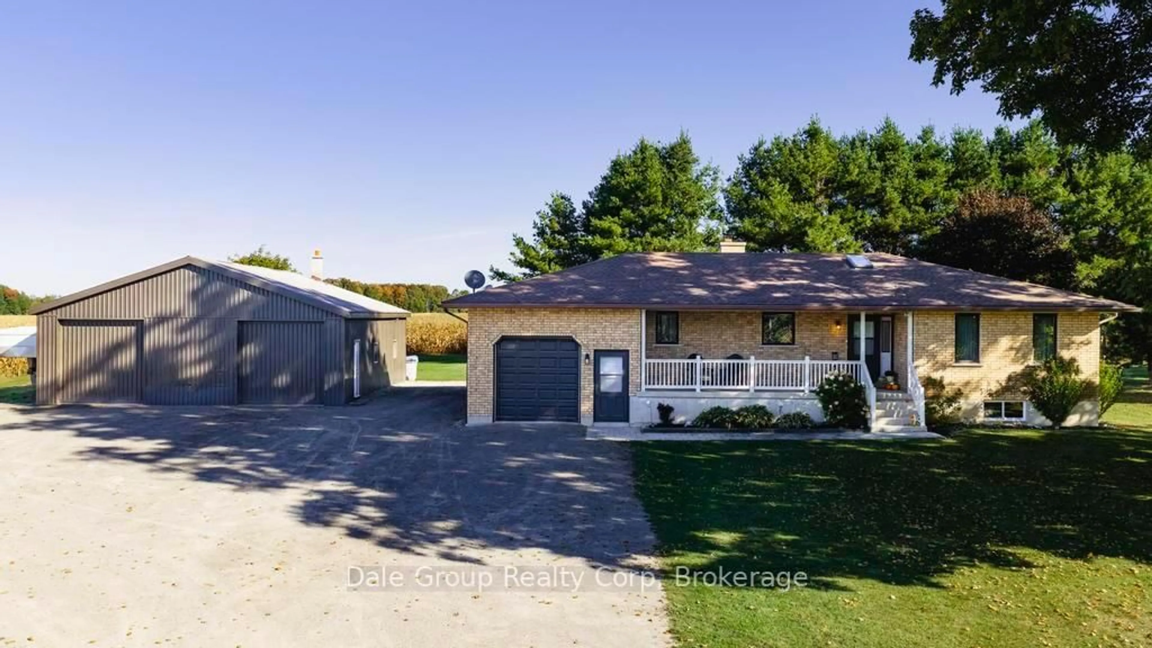 A pic from outside/outdoor area/front of a property/back of a property/a pic from drone, street for 35272 Cut Line Rd, Central Huron Ontario N7A 3X8