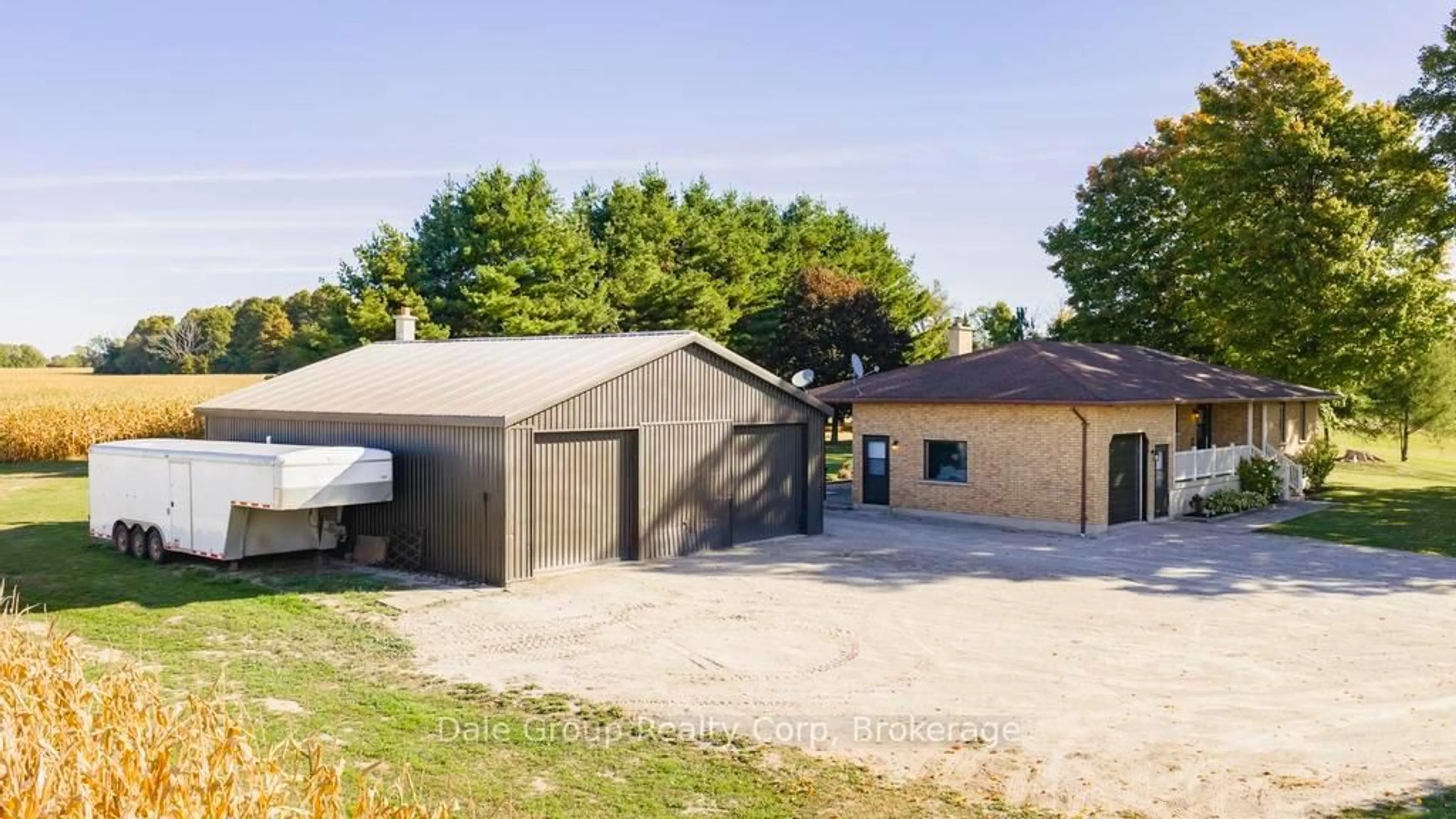 A pic from outside/outdoor area/front of a property/back of a property/a pic from drone, street for 35272 Cut Line Rd, Central Huron Ontario N7A 3X8
