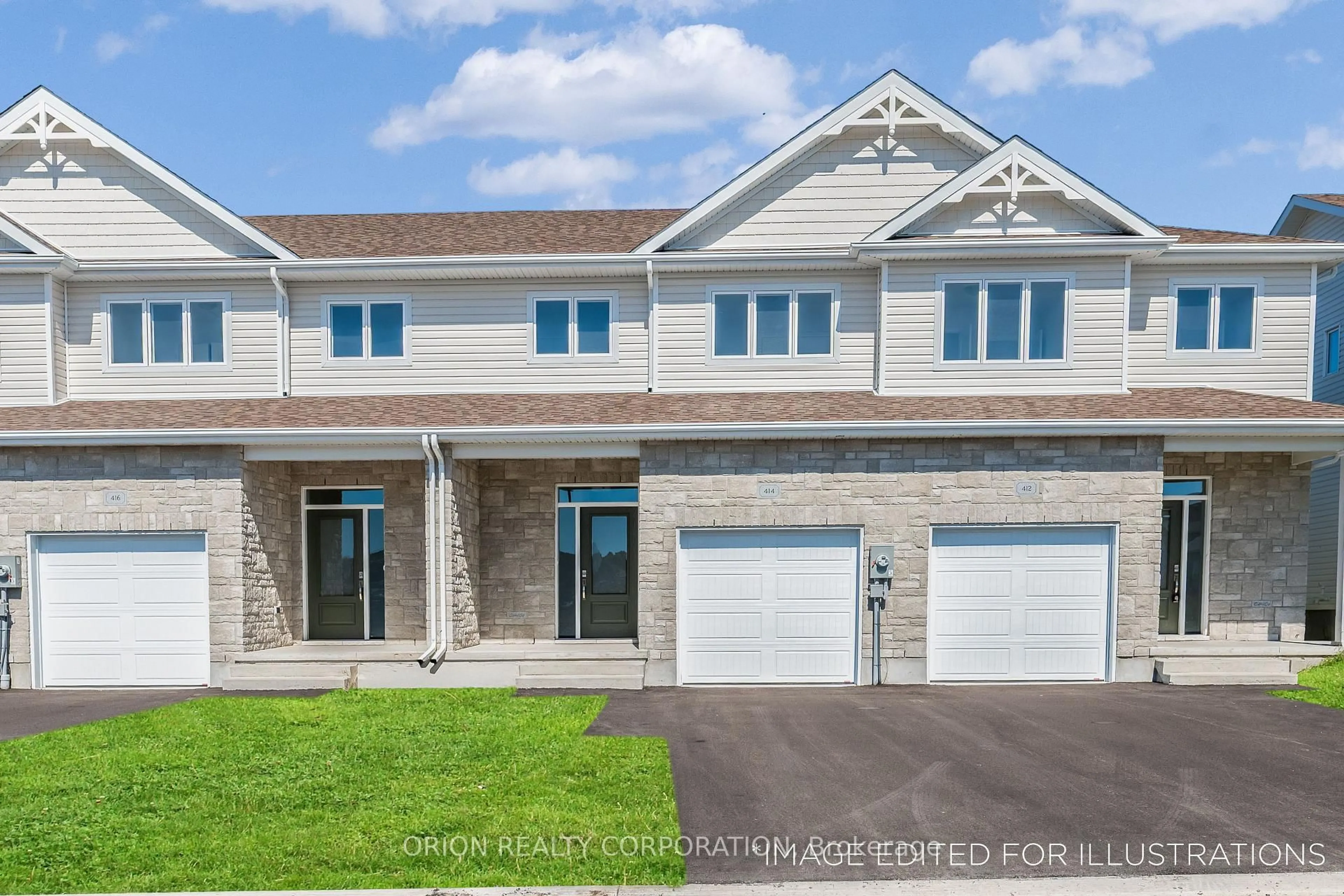 Home with brick exterior material, street for 414 BUCKTHORN Dr, Kingston Ontario K7P 0V6