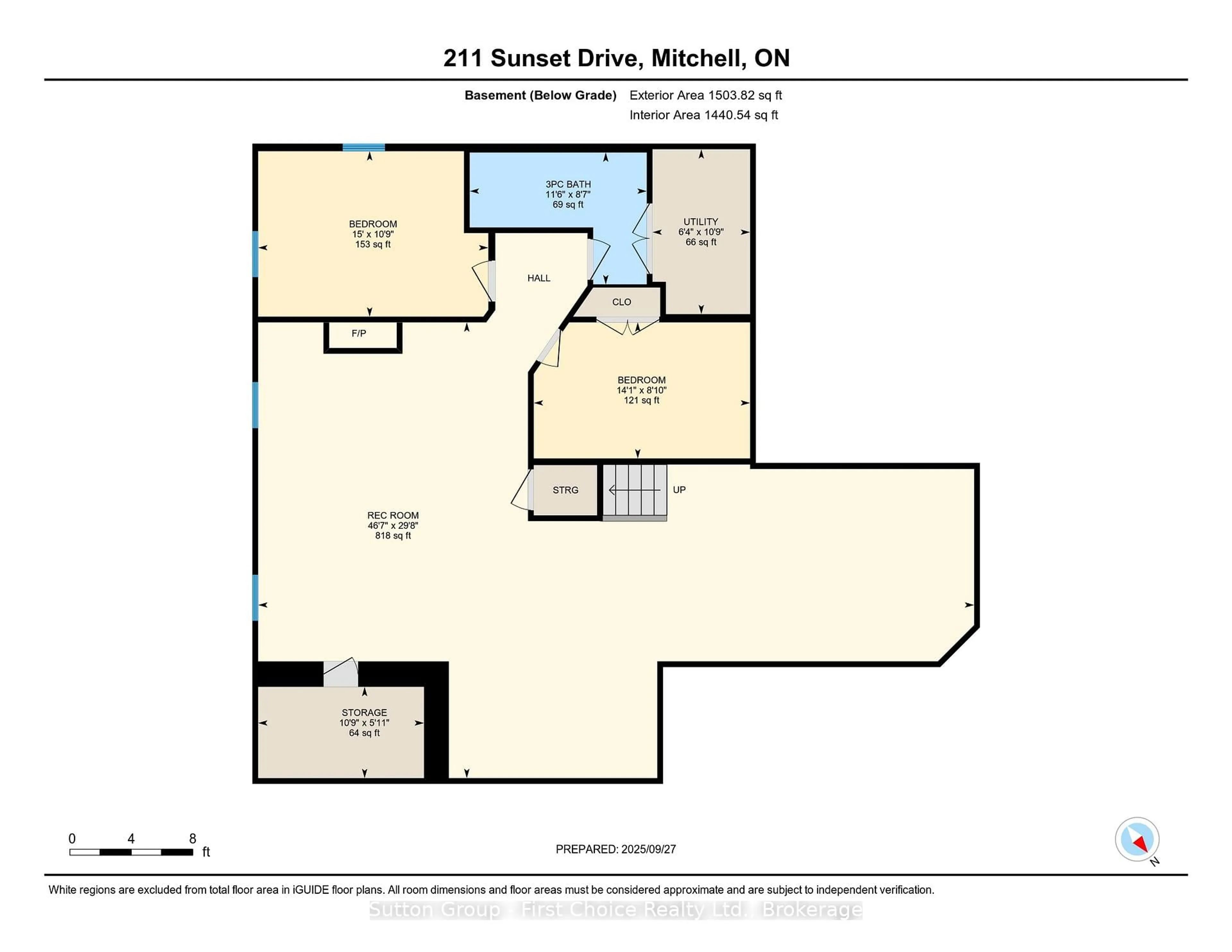 Floor plan for 211 Sunset Dr, West Perth Ontario N0K 1W0