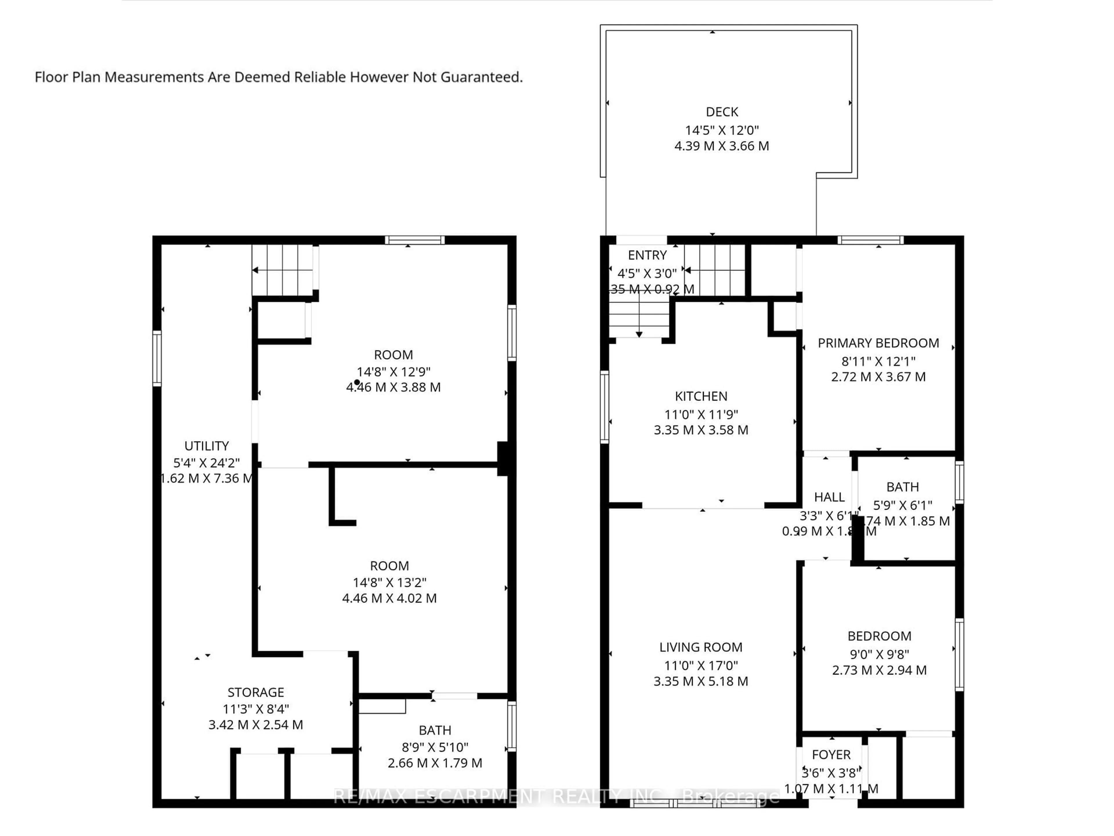 Floor plan for 753 Burgess Ave, Hamilton Ontario L8H 6J5