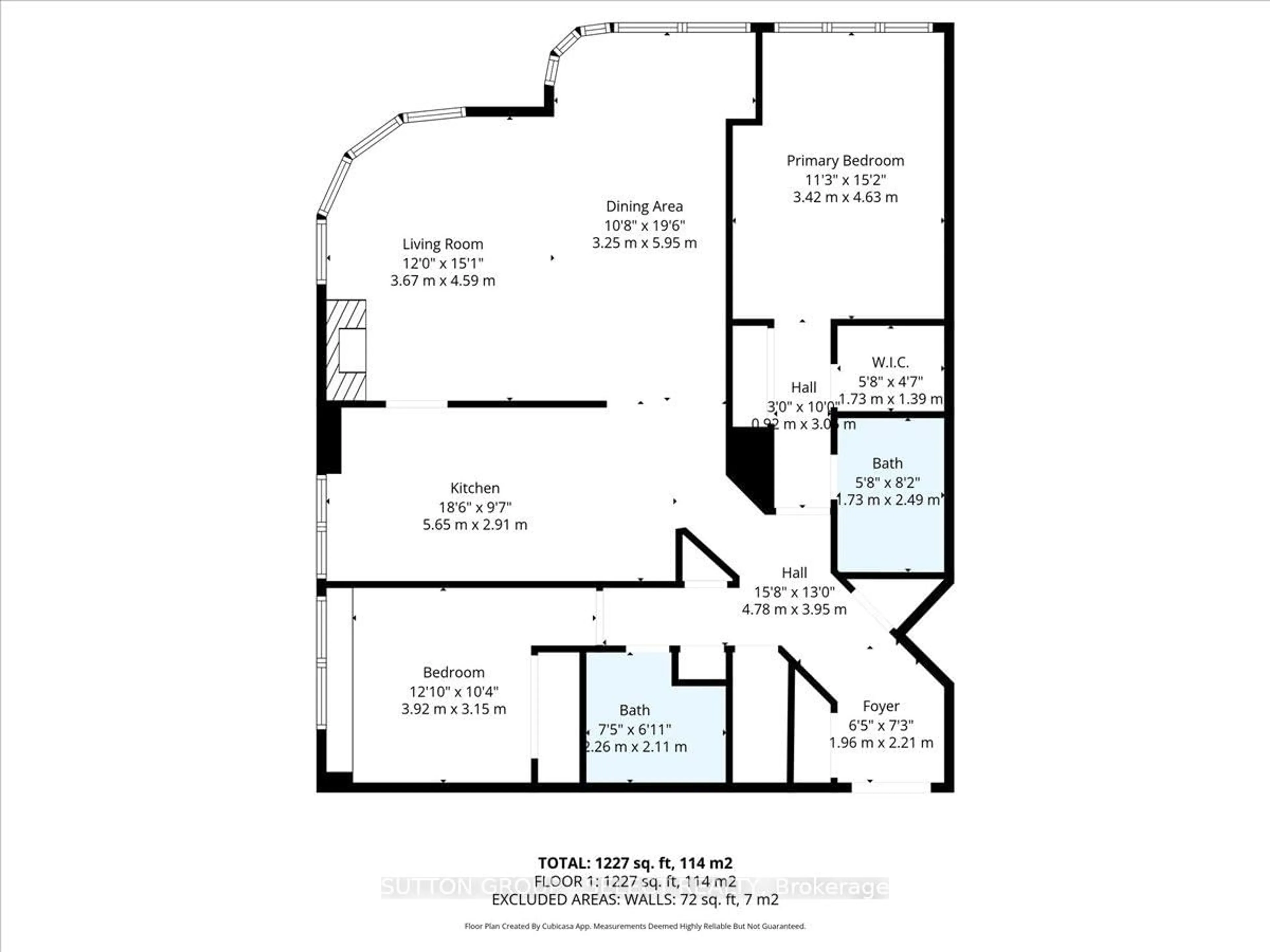 Floor plan for 7 Picton St #903, London East Ontario N6B 3N7