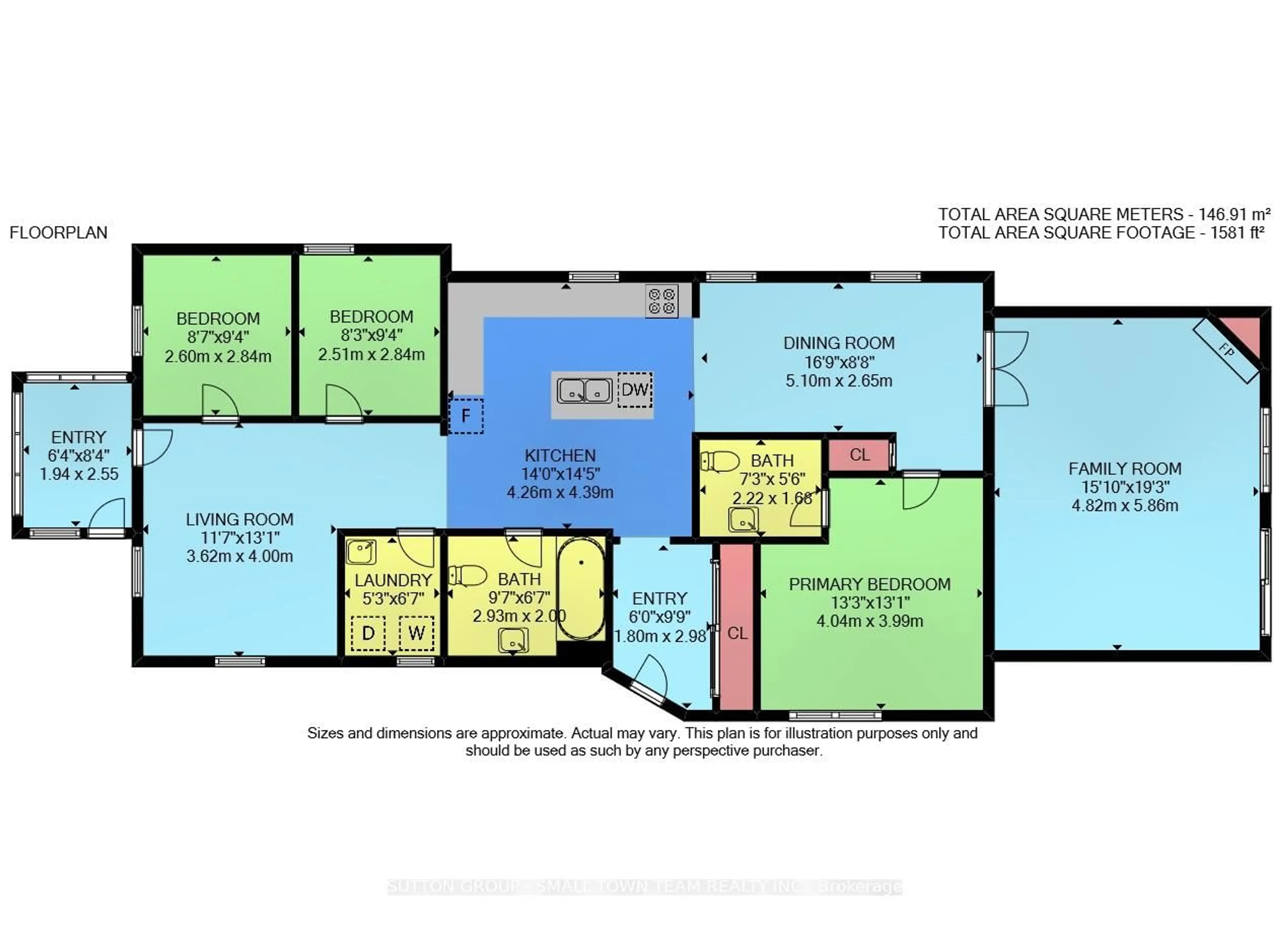 Floor plan for 83 John St, South Huron Ontario N0M 1S1