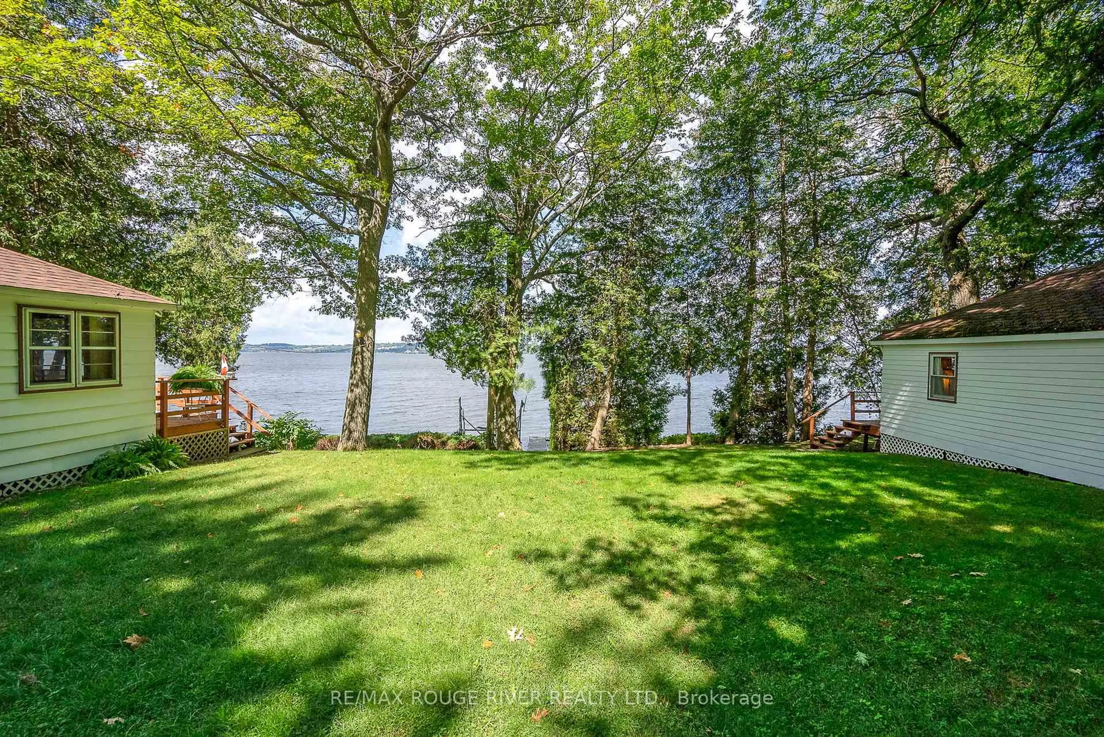 A pic from outside/outdoor area/front of a property/back of a property/a pic from drone, water/lake/river/ocean view for 5248 King Rd #200, Hamilton Township Ontario K0L 1E0