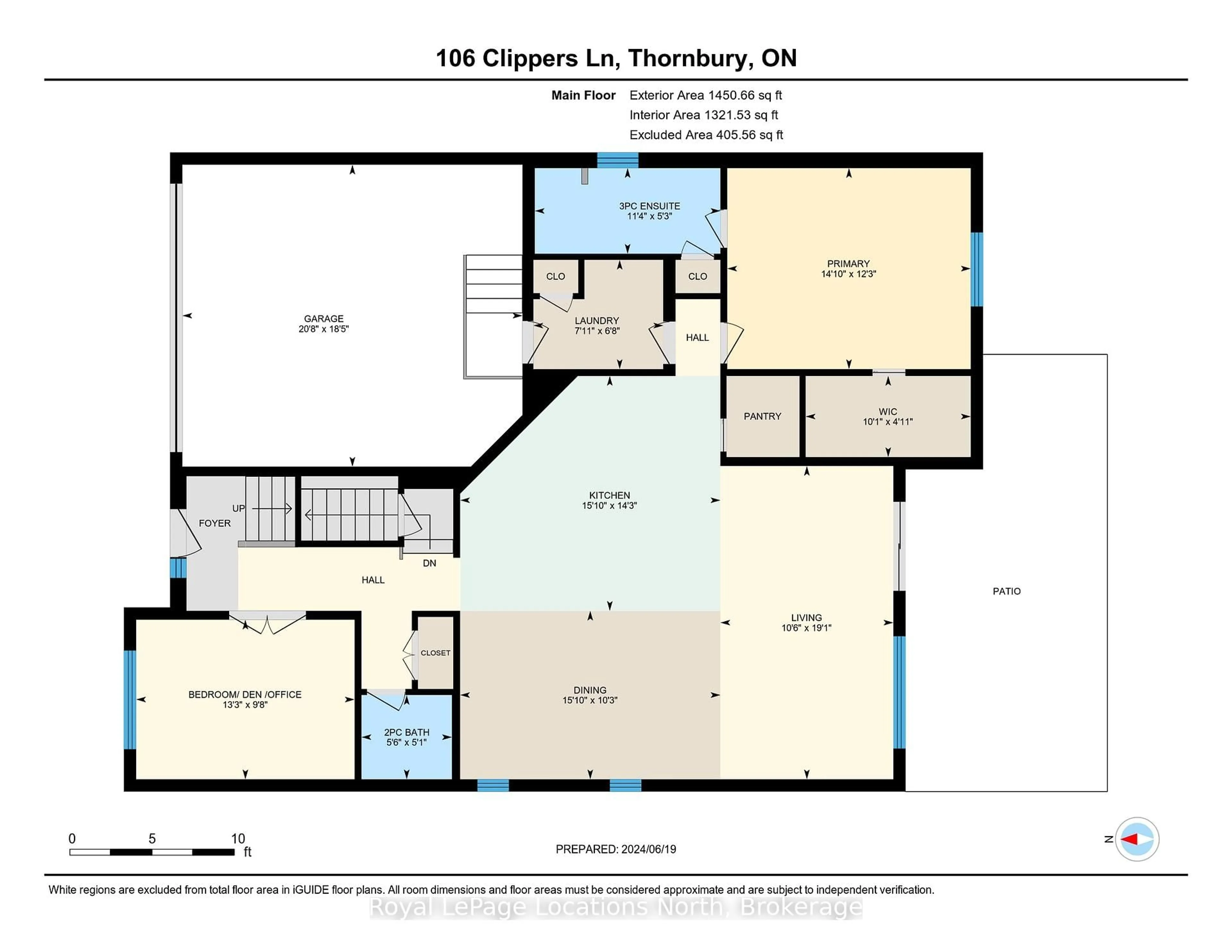 Floor plan for 106 Clippers Lane, Blue Mountains Ontario N0H 2P0