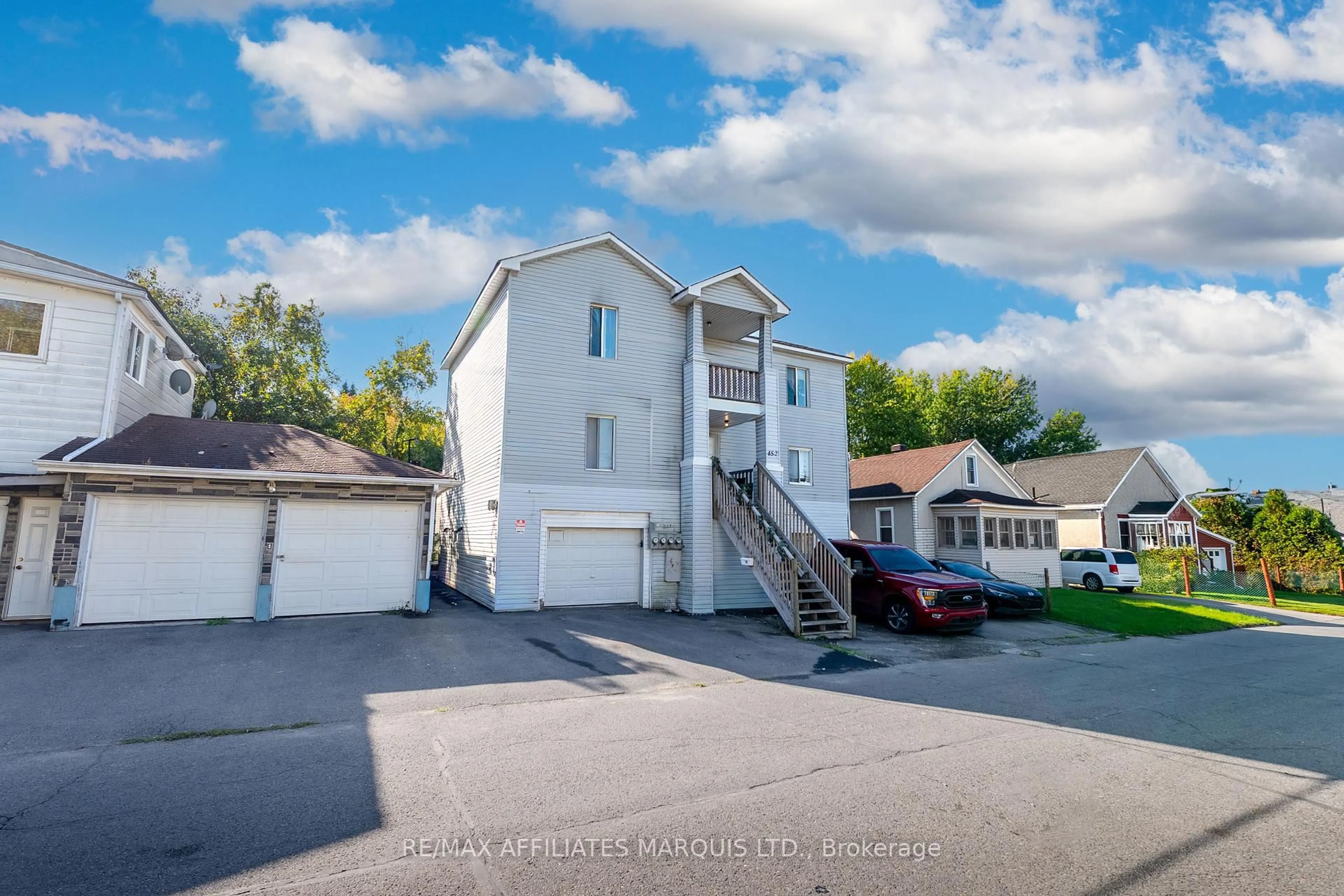A pic from outside/outdoor area/front of a property/back of a property/a pic from drone, street for 454 Eighth St, Cornwall Ontario K6H 2T2
