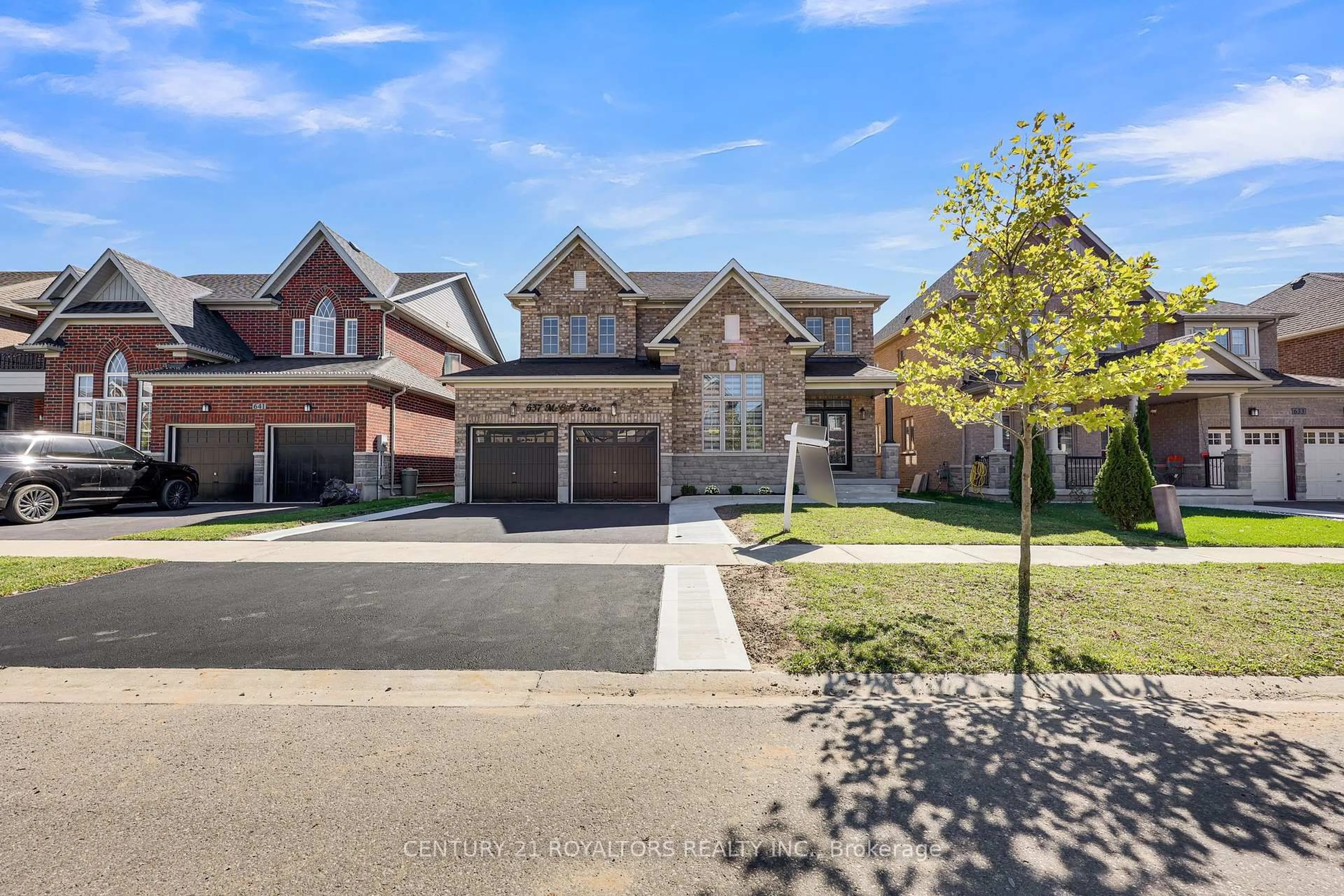 Home with brick exterior material, street for 637 McGill Lane, Woodstock Ontario N4T 0L3