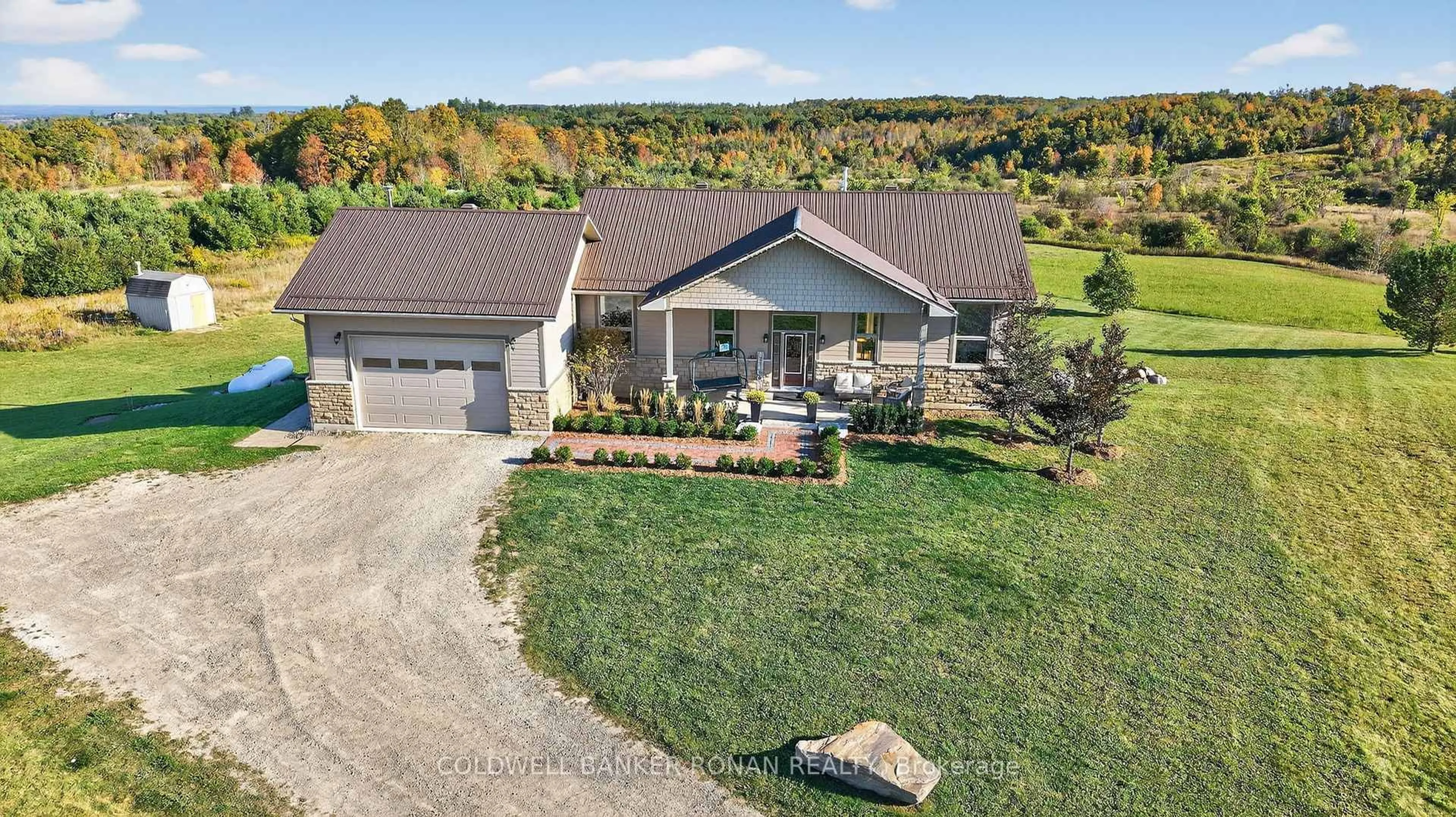 A pic from outside/outdoor area/front of a property/back of a property/a pic from drone, unknown for 796271 3rd Line, Mulmur Ontario L9V 0H2