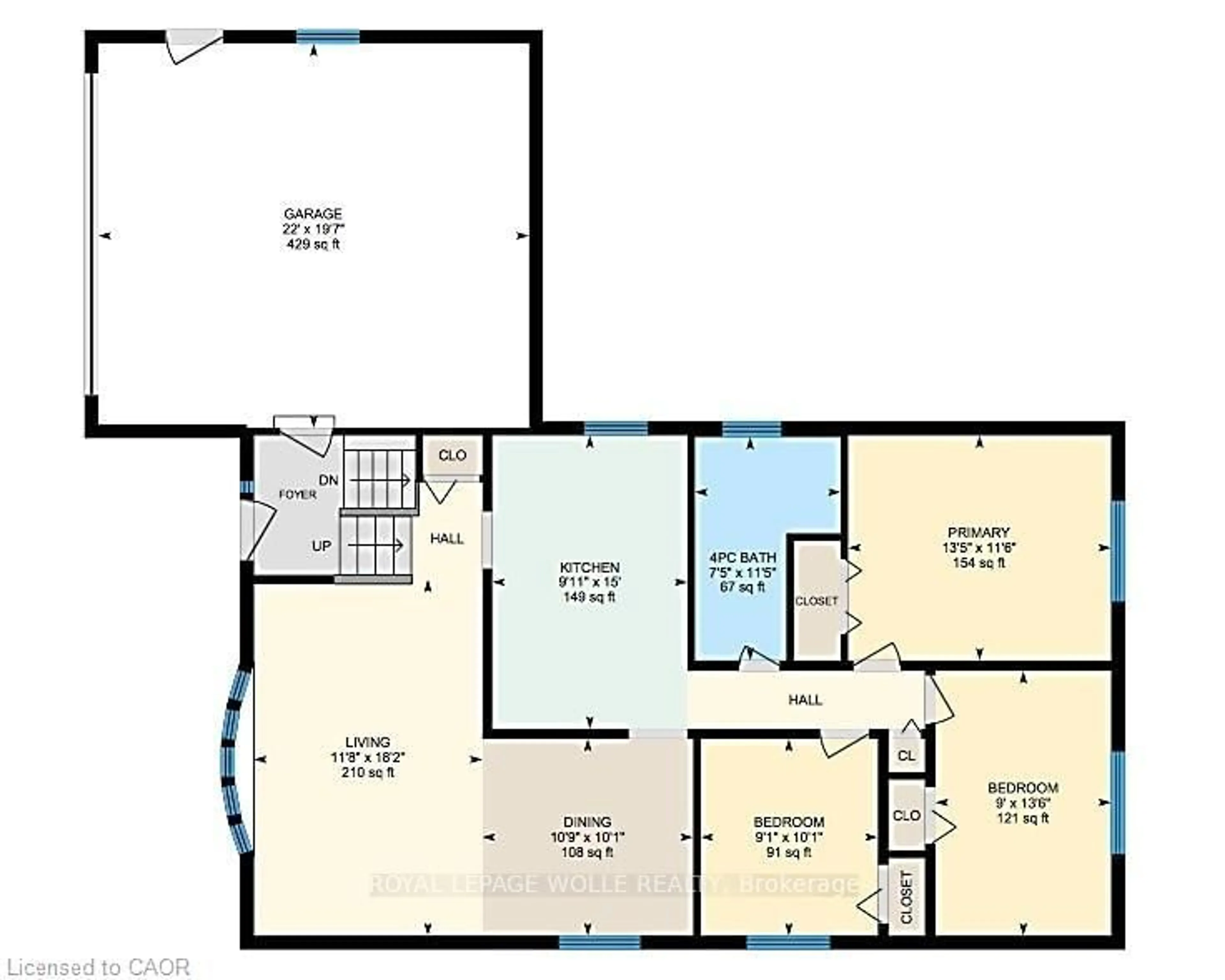 Floor plan for 582 Skylark Rd, Waterloo Ontario N2V 1B9