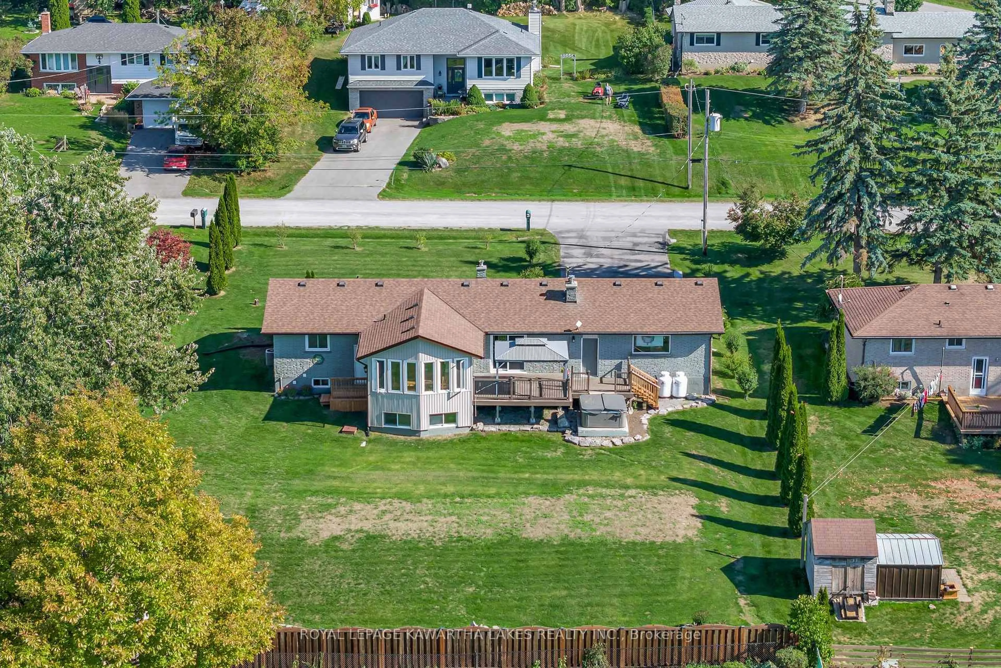 A pic from outside/outdoor area/front of a property/back of a property/a pic from drone, street for 9 Buckhorn Rd, Kawartha Lakes Ontario K9V 4R6