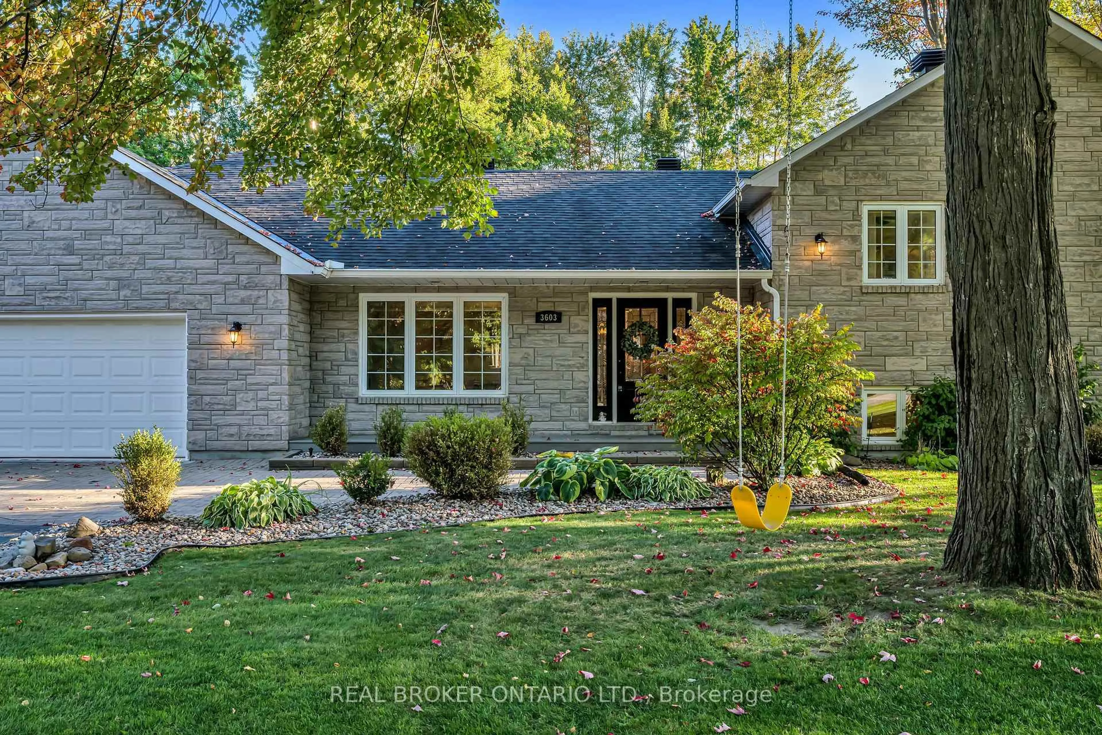 Home with brick exterior material, street for 3603 Delson Dr, Navan Ontario K4B 1K5