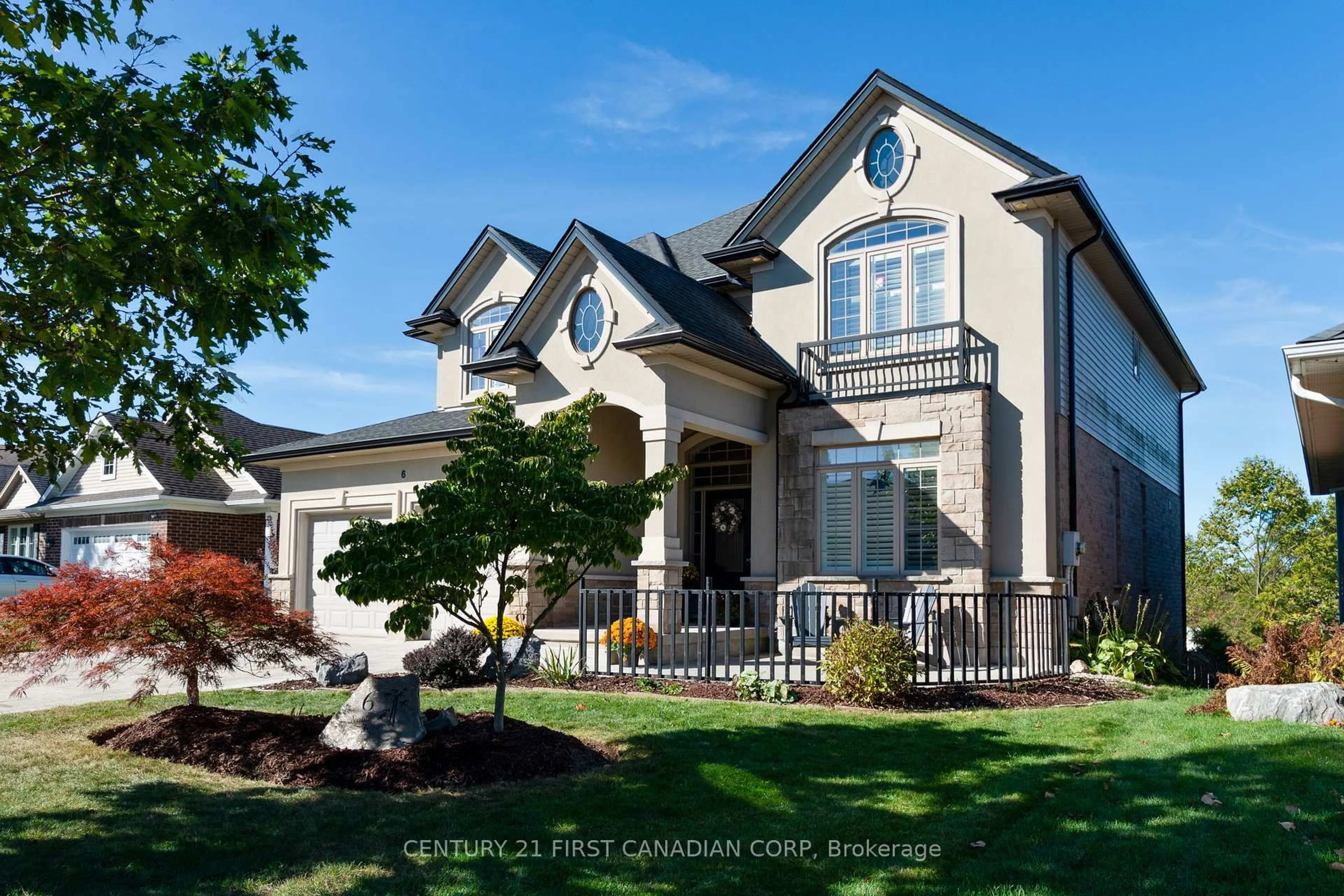 Home with brick exterior material, street for 6 Noble Lane, St. Thomas Ontario N5R 0C4