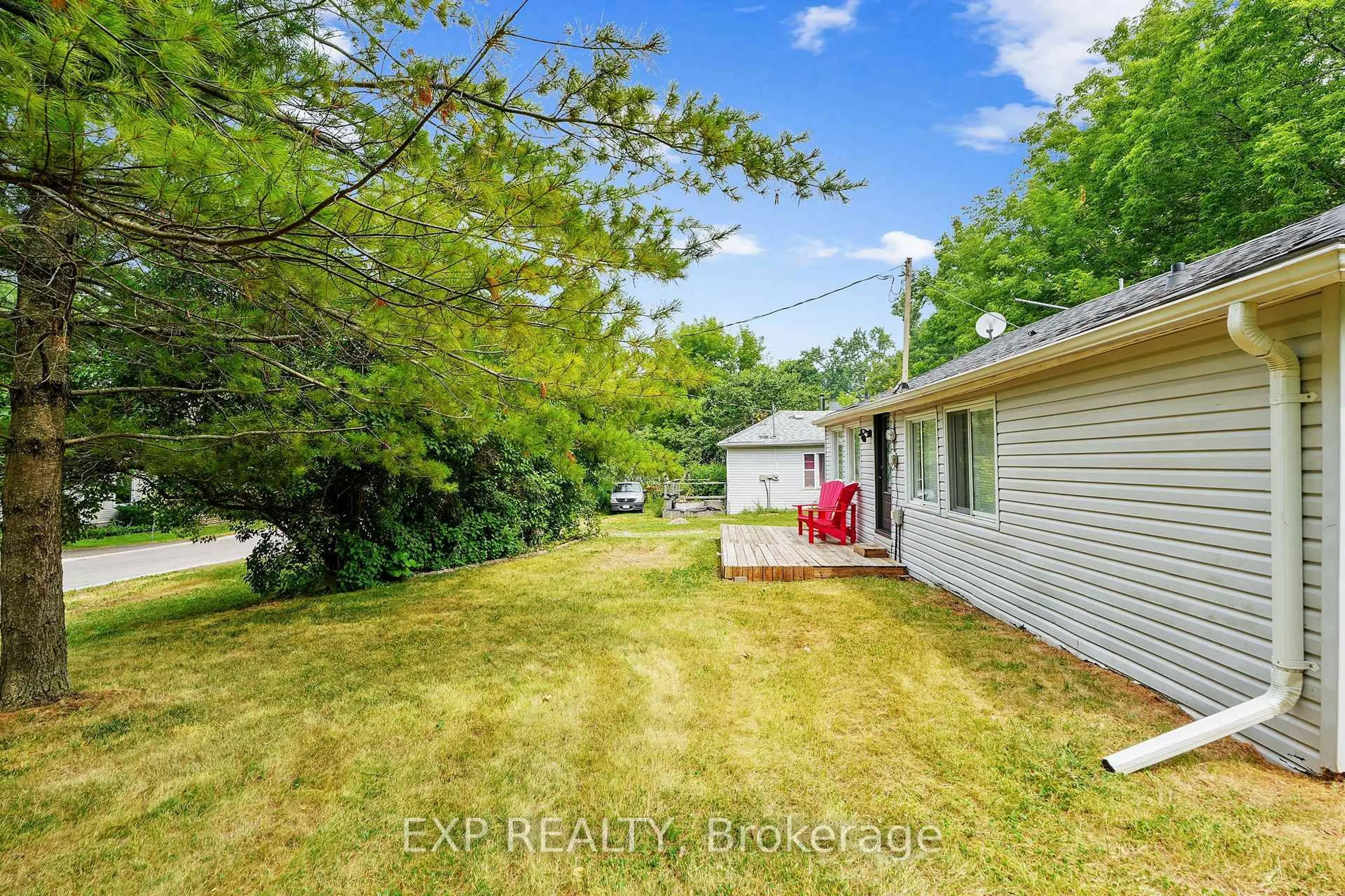 A pic from outside/outdoor area/front of a property/back of a property/a pic from drone, water/lake/river/ocean view for 5421 Lakeshore Dr, Hamilton Township Ontario K0K 2H0