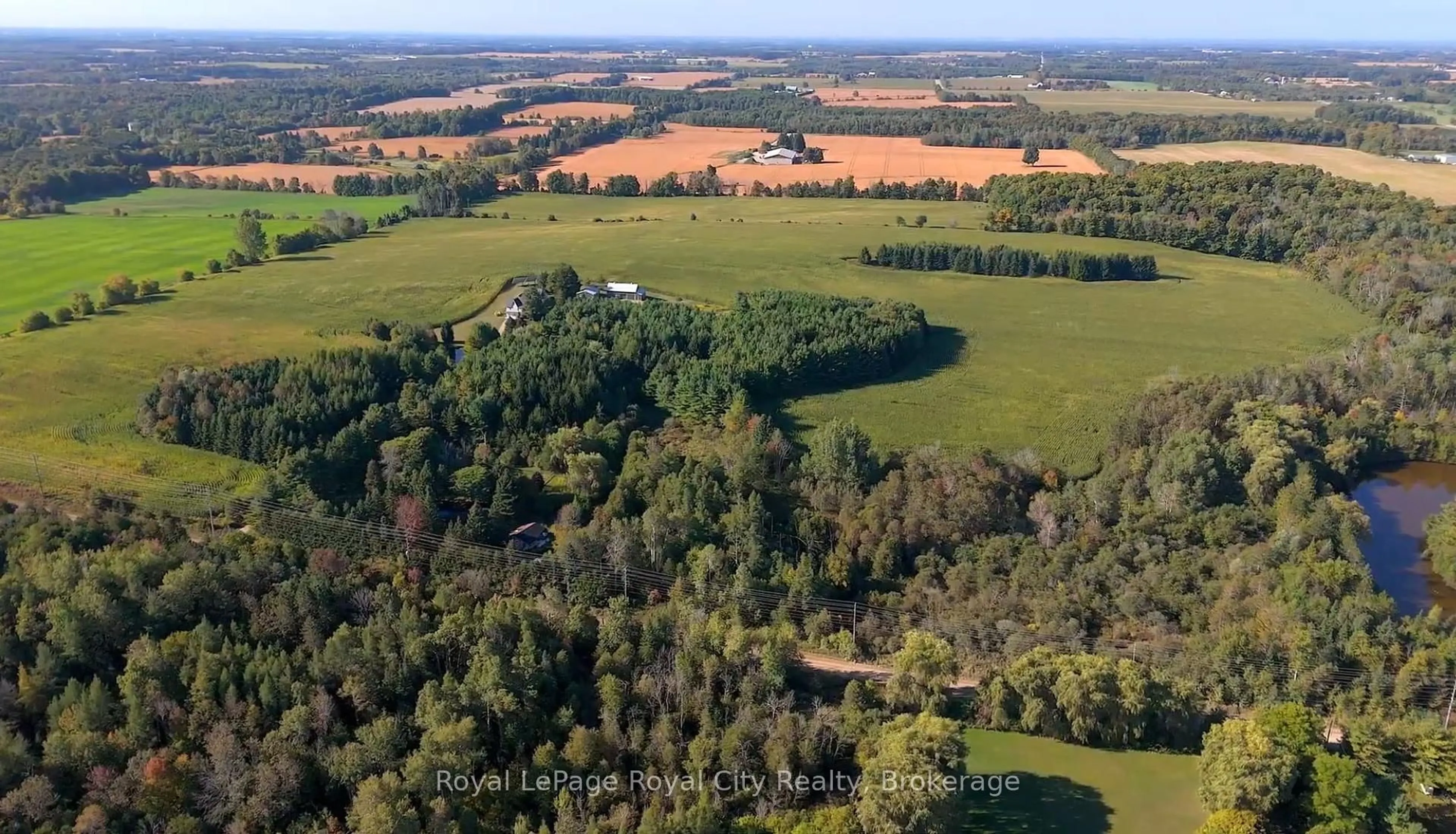 A pic from outside/outdoor area/front of a property/back of a property/a pic from drone, forest/trees view for 5830 4th Line, Guelph/Eramosa Ontario N0B 2K0