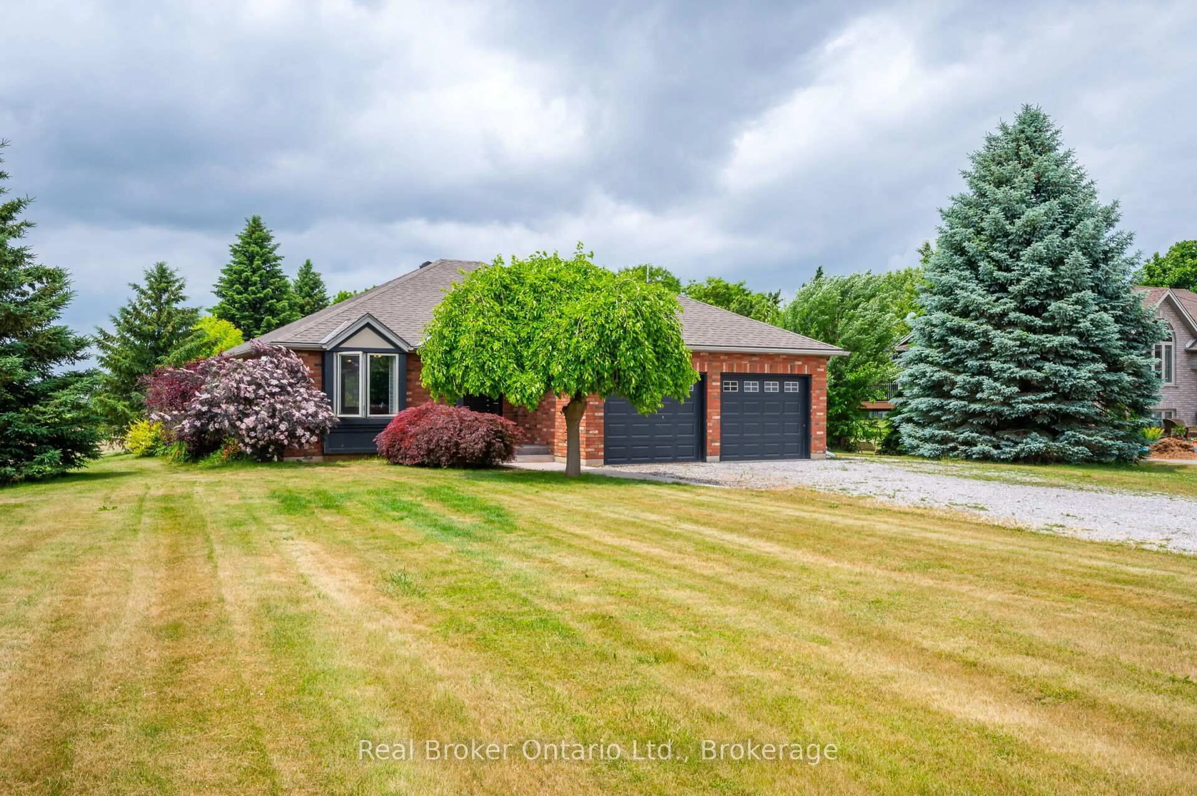 Home with brick exterior material, street for 307 Brant County 18 Rd, Brant Ontario N3T 5L9