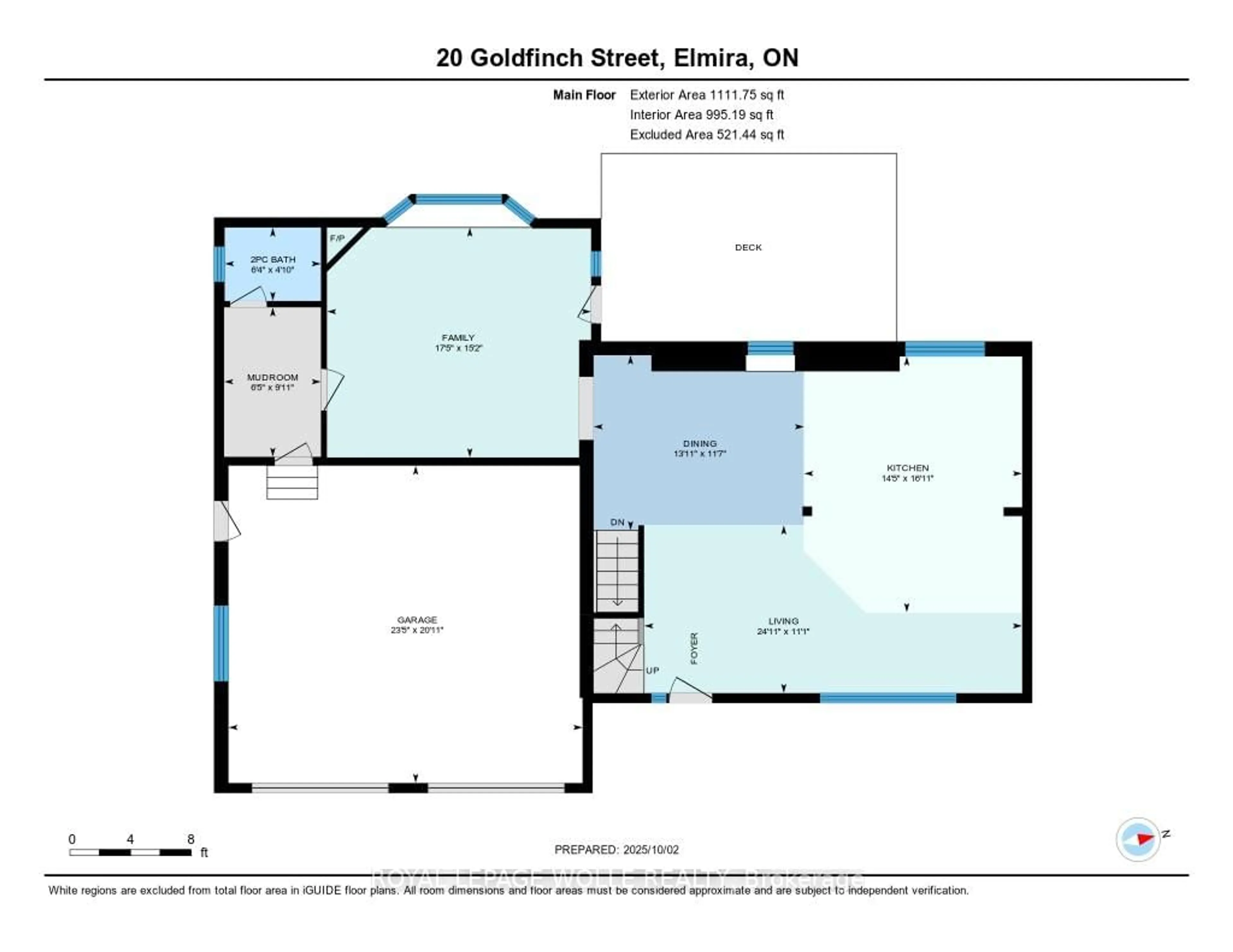 Floor plan for 20 Goldfinch St, Woolwich Ontario N3B 1T3