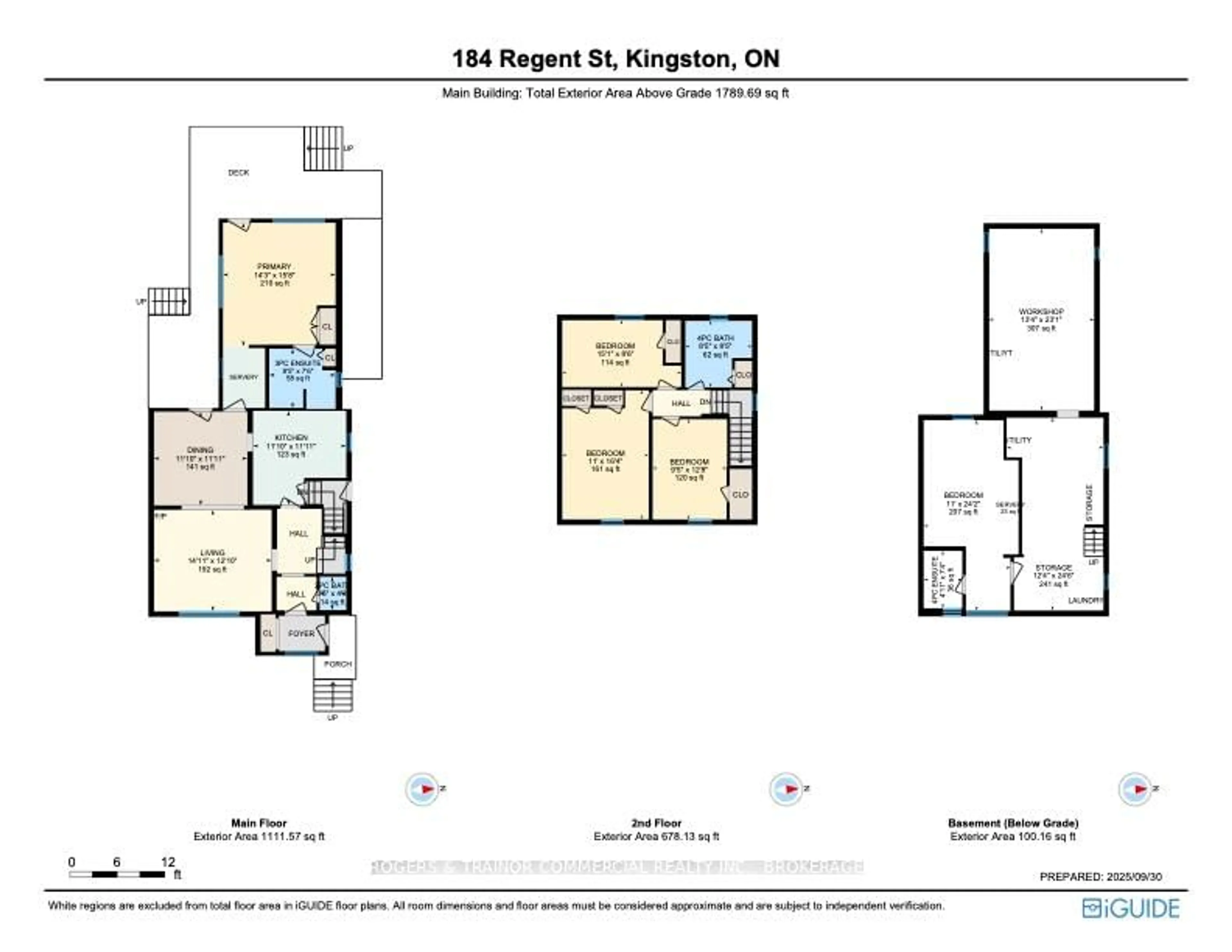 Floor plan for 184 Regent St, Kingston Ontario K7L 4K3