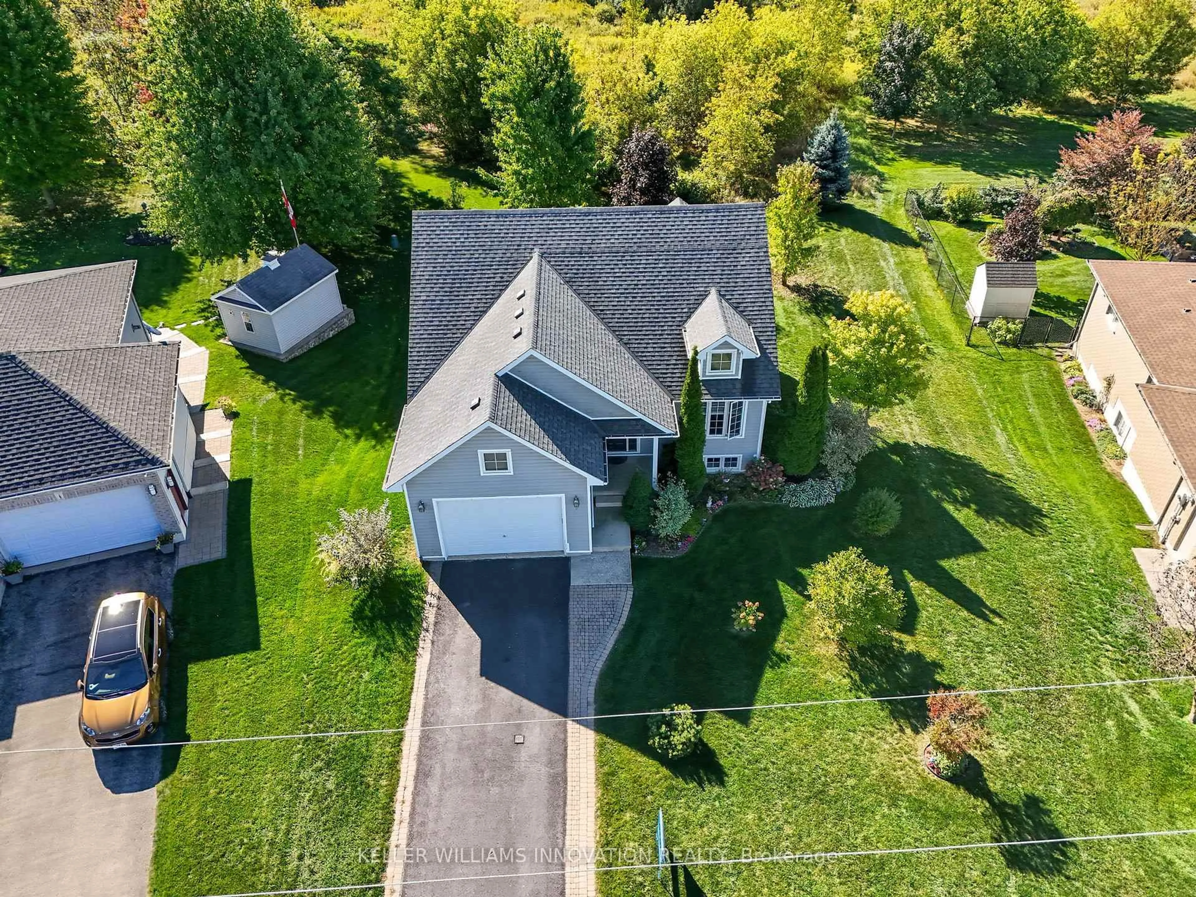A pic from outside/outdoor area/front of a property/back of a property/a pic from drone, street for 3 Barnett St, North Perth Ontario N4W 3V9