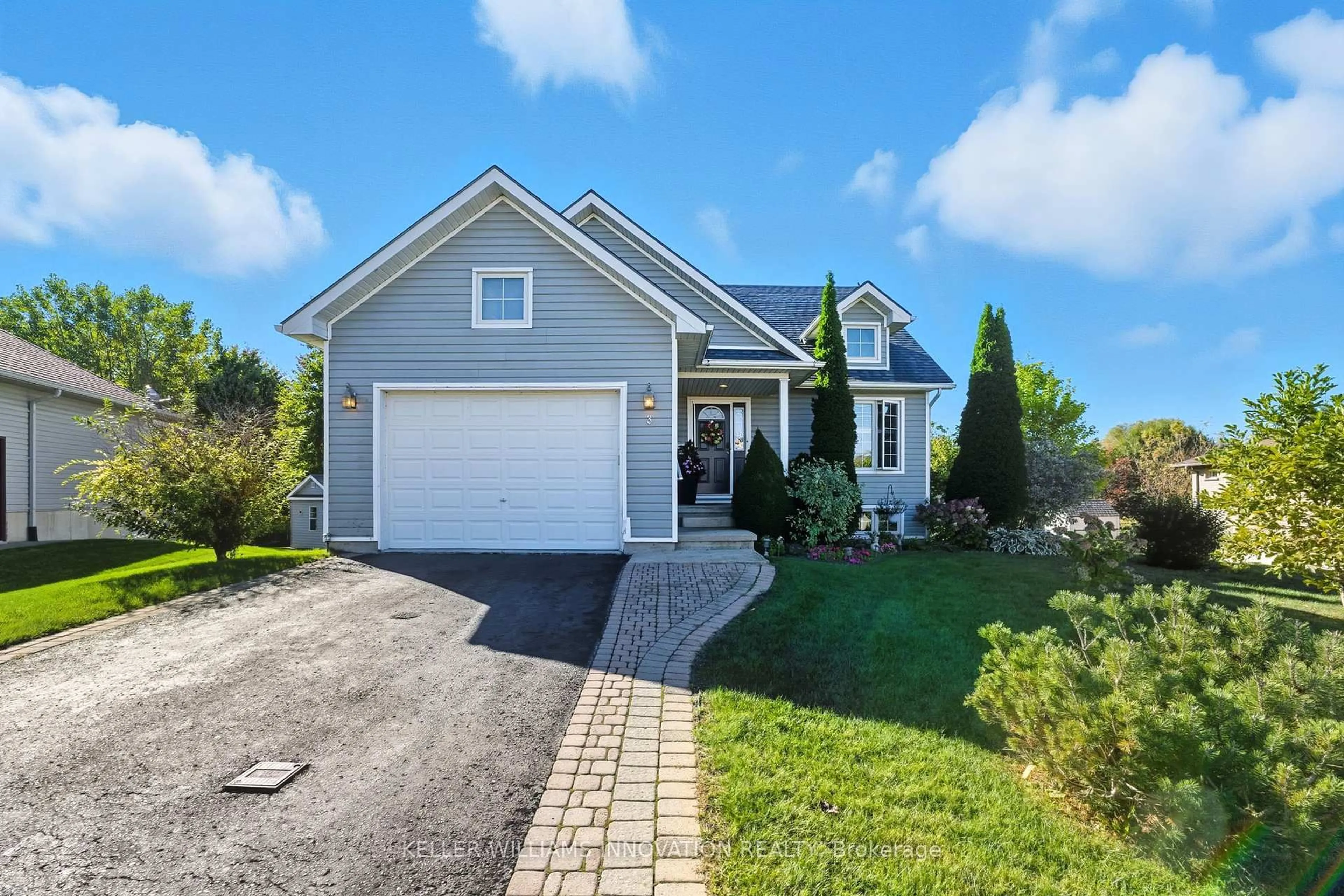 Home with vinyl exterior material, street for 3 Barnett St, North Perth Ontario N4W 3V9