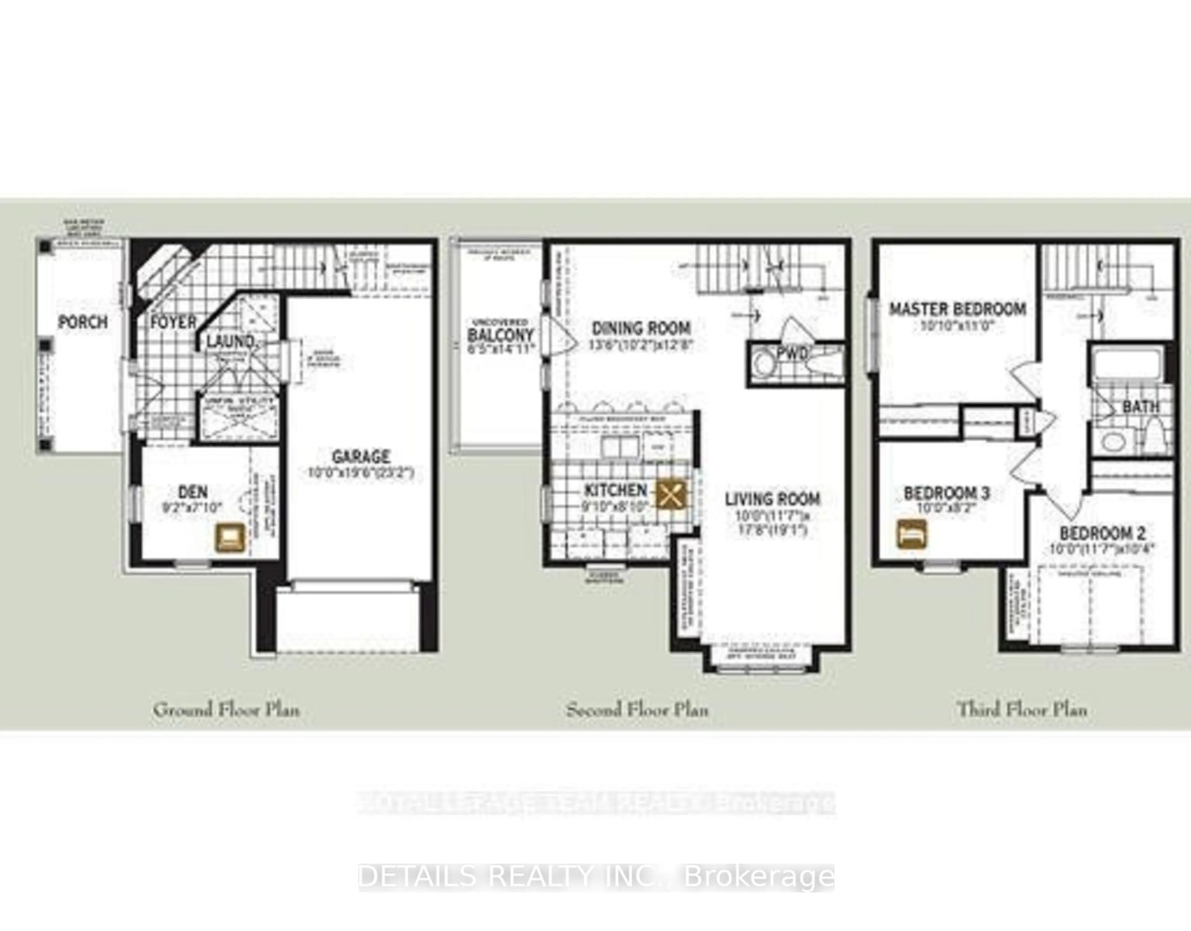 Floor plan for 530 Snow Goose St, Ottawa Ontario K2J 6C8