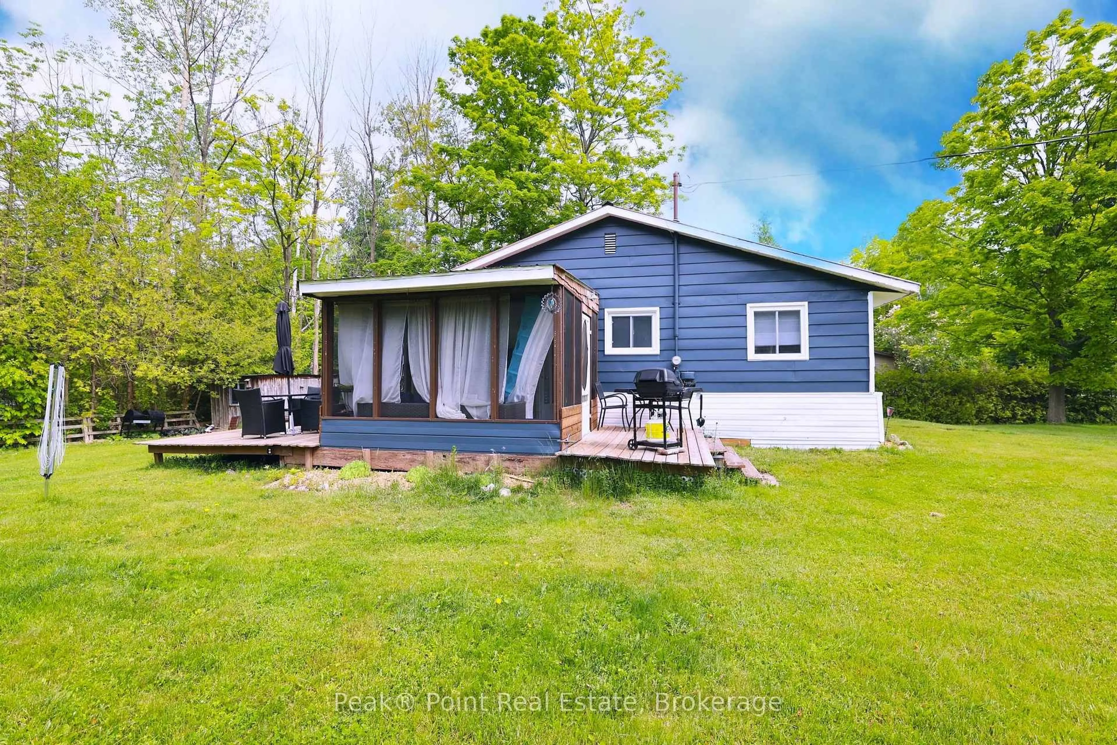 A pic from outside/outdoor area/front of a property/back of a property/a pic from drone, water/lake/river/ocean view for 79 Mapleport Cres, South Bruce Peninsula Ontario N0H 2G0