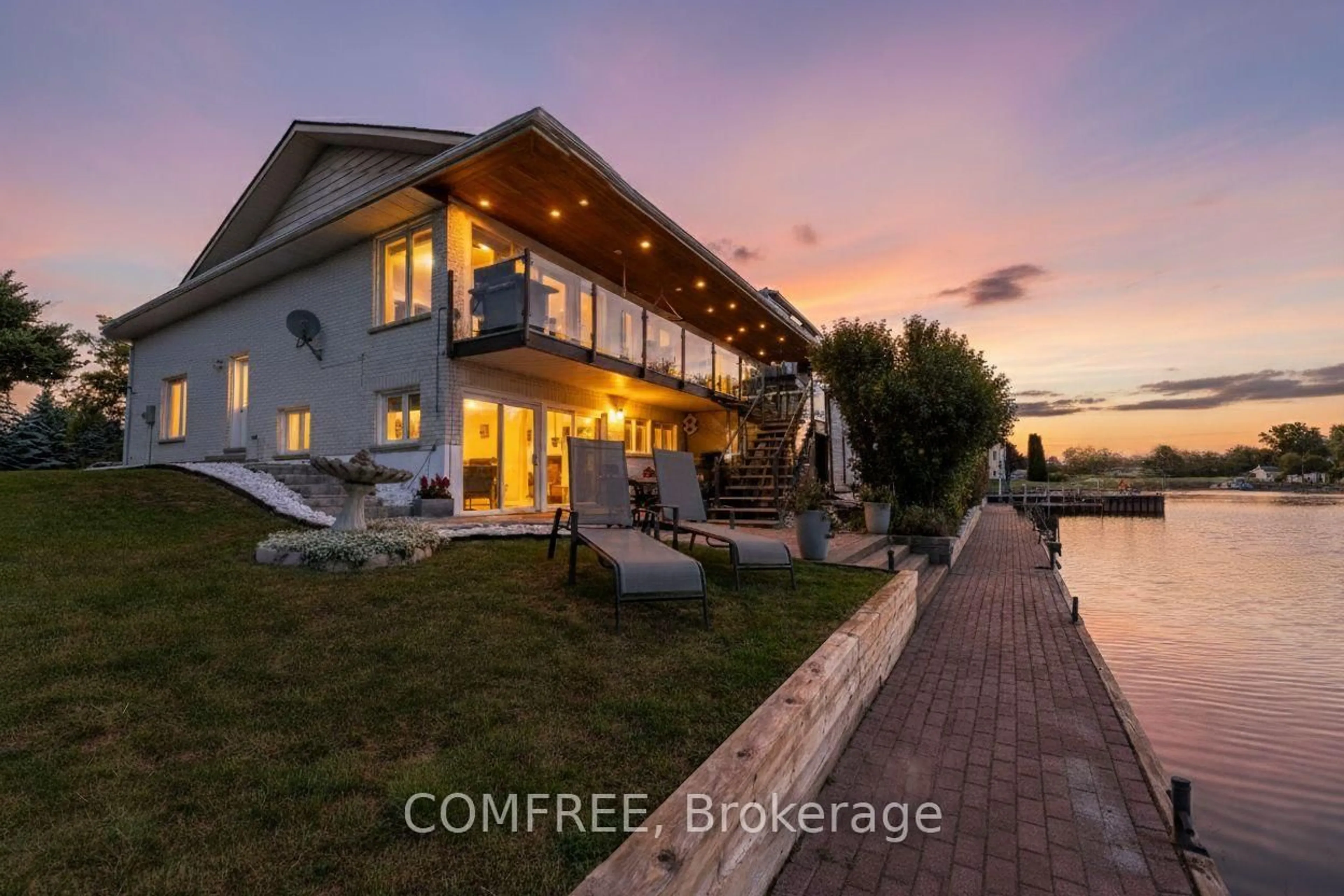 A pic from outside/outdoor area/front of a property/back of a property/a pic from drone, water/lake/river/ocean view for 7 Rogers Rd, Brighton Ontario K0K 1H0