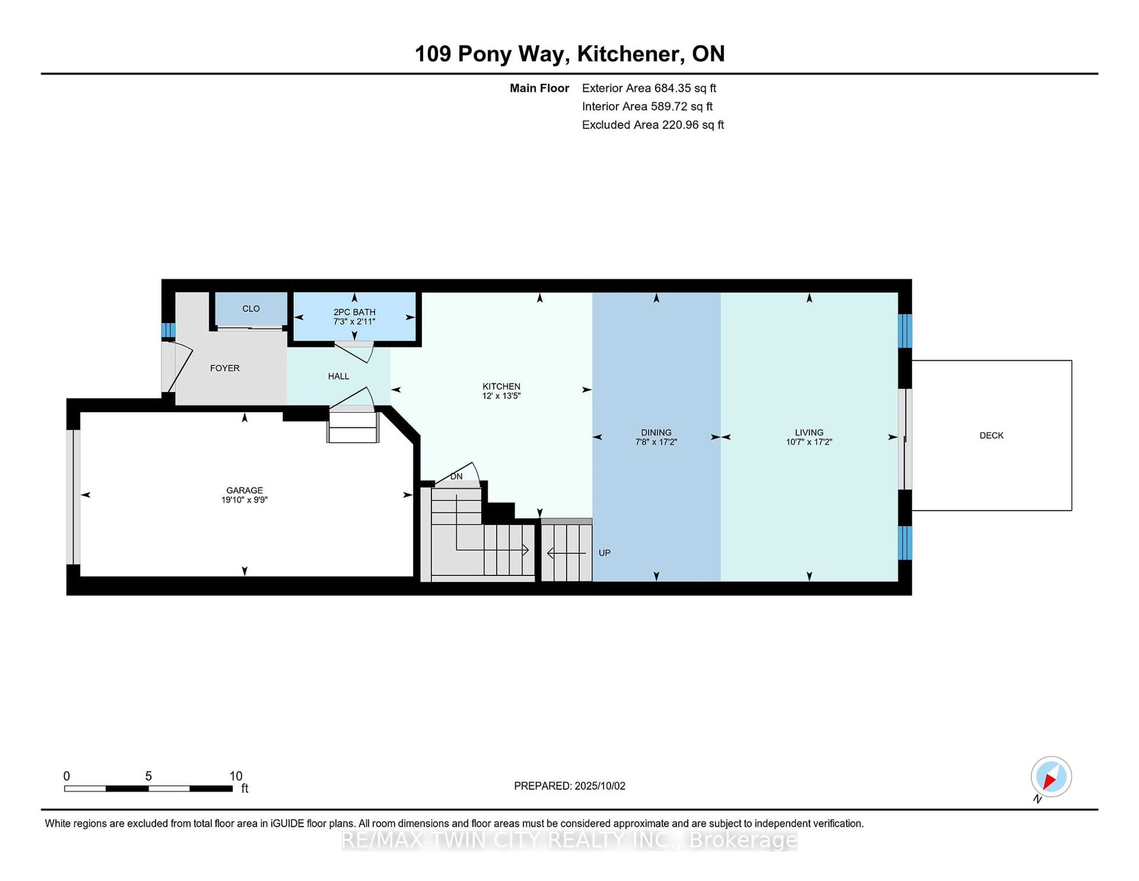 Floor plan for 109 Pony Way, Kitchener Ontario N0B 2E0