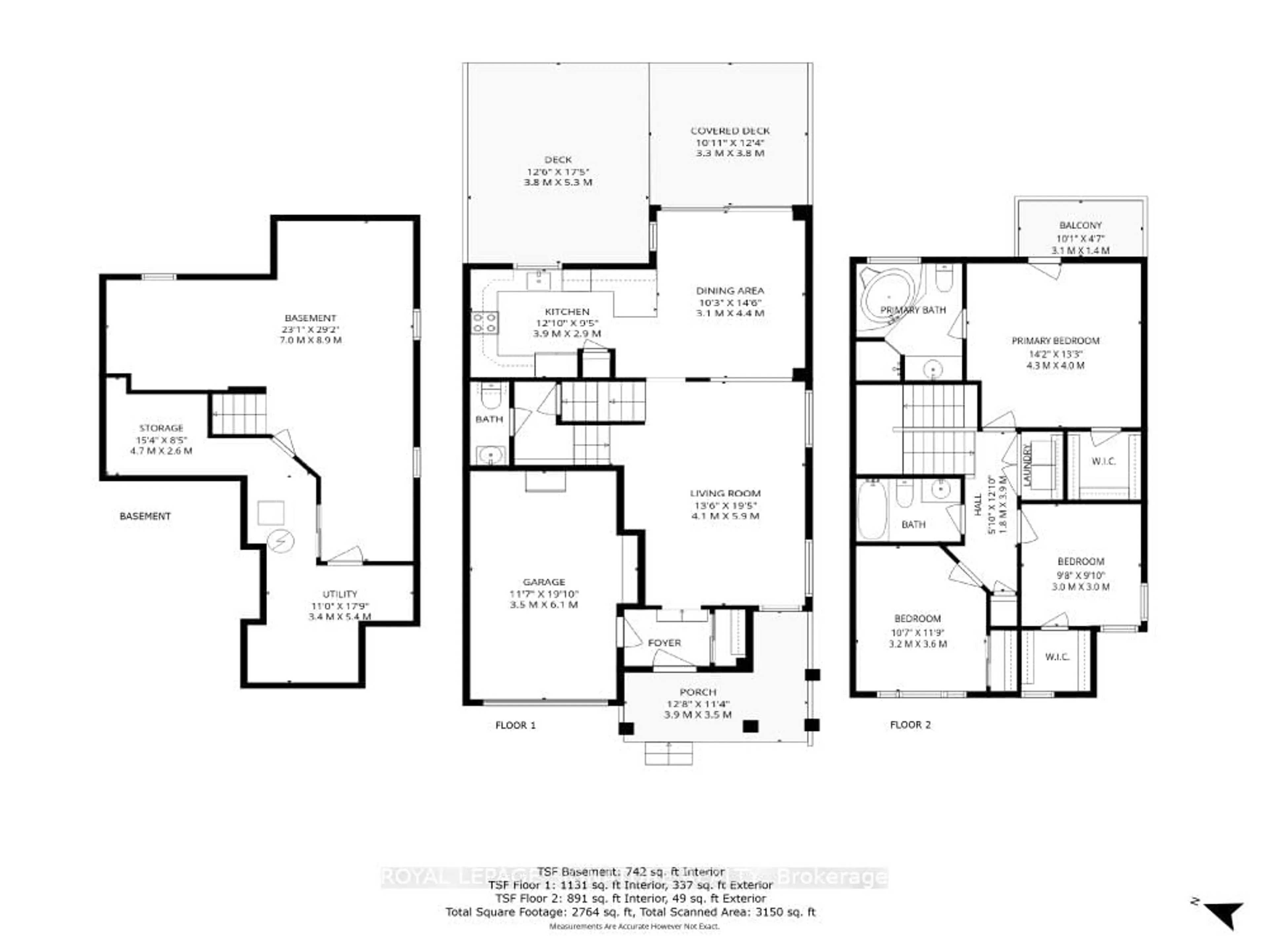 Floor plan for 35 Fiddlehead Cres, Hamilton Ontario L8B 0X8