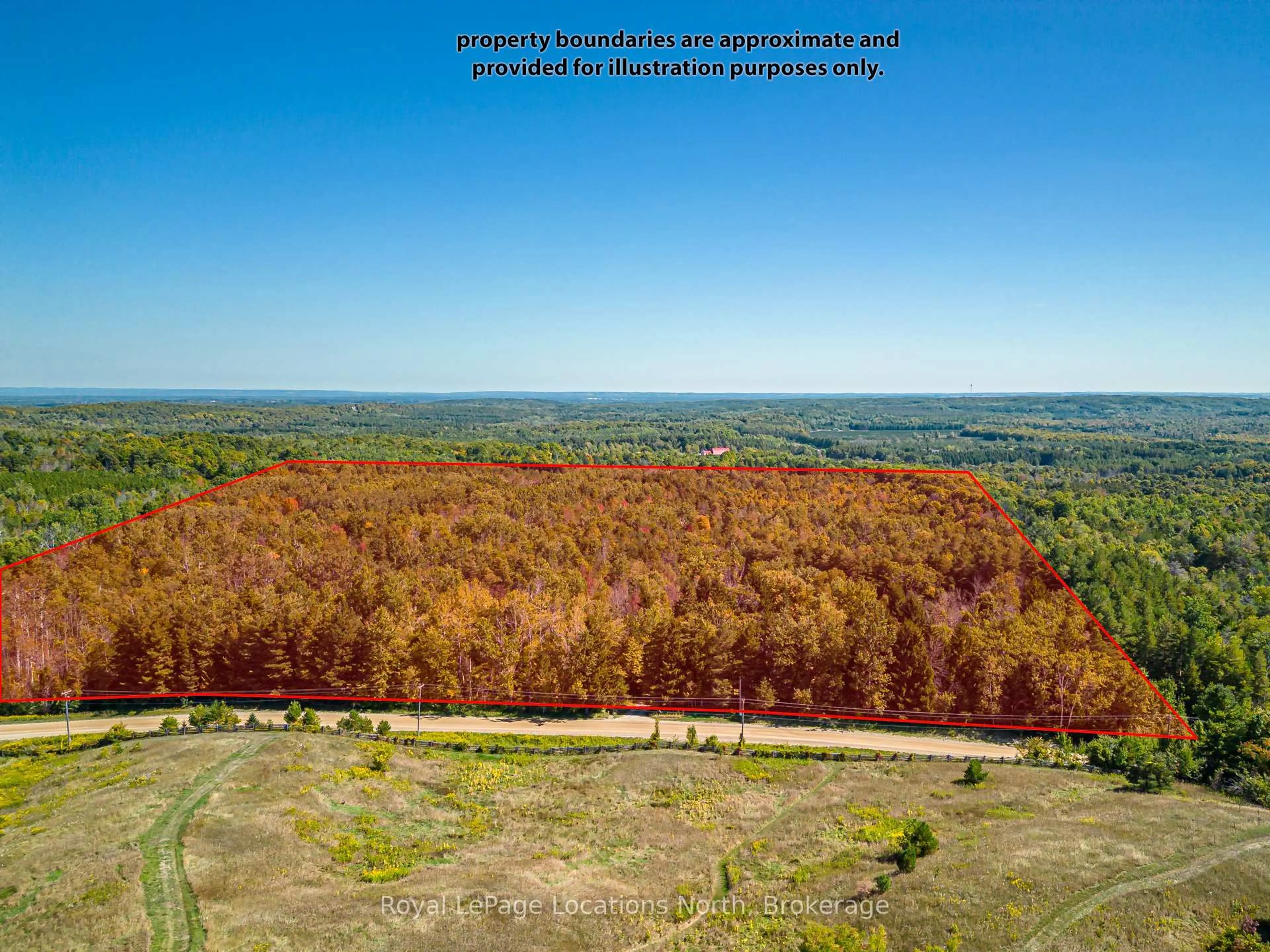 A pic from outside/outdoor area/front of a property/back of a property/a pic from drone, forest/trees view for 758153 2nd Line, Mulmur Ontario L0M 1M0