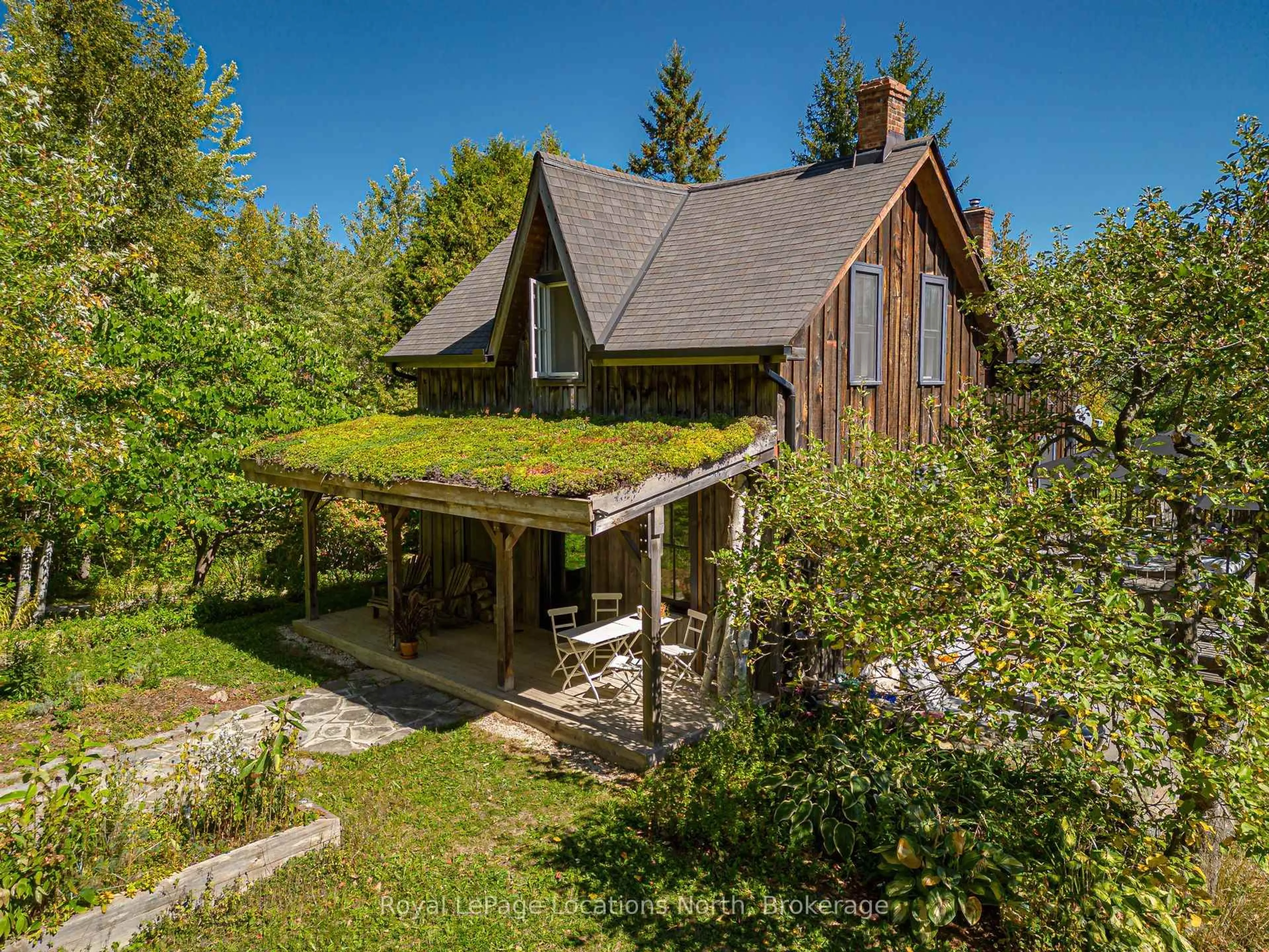 A pic from outside/outdoor area/front of a property/back of a property/a pic from drone, forest/trees view for 758153 2nd Line, Mulmur Ontario L0M 1M0