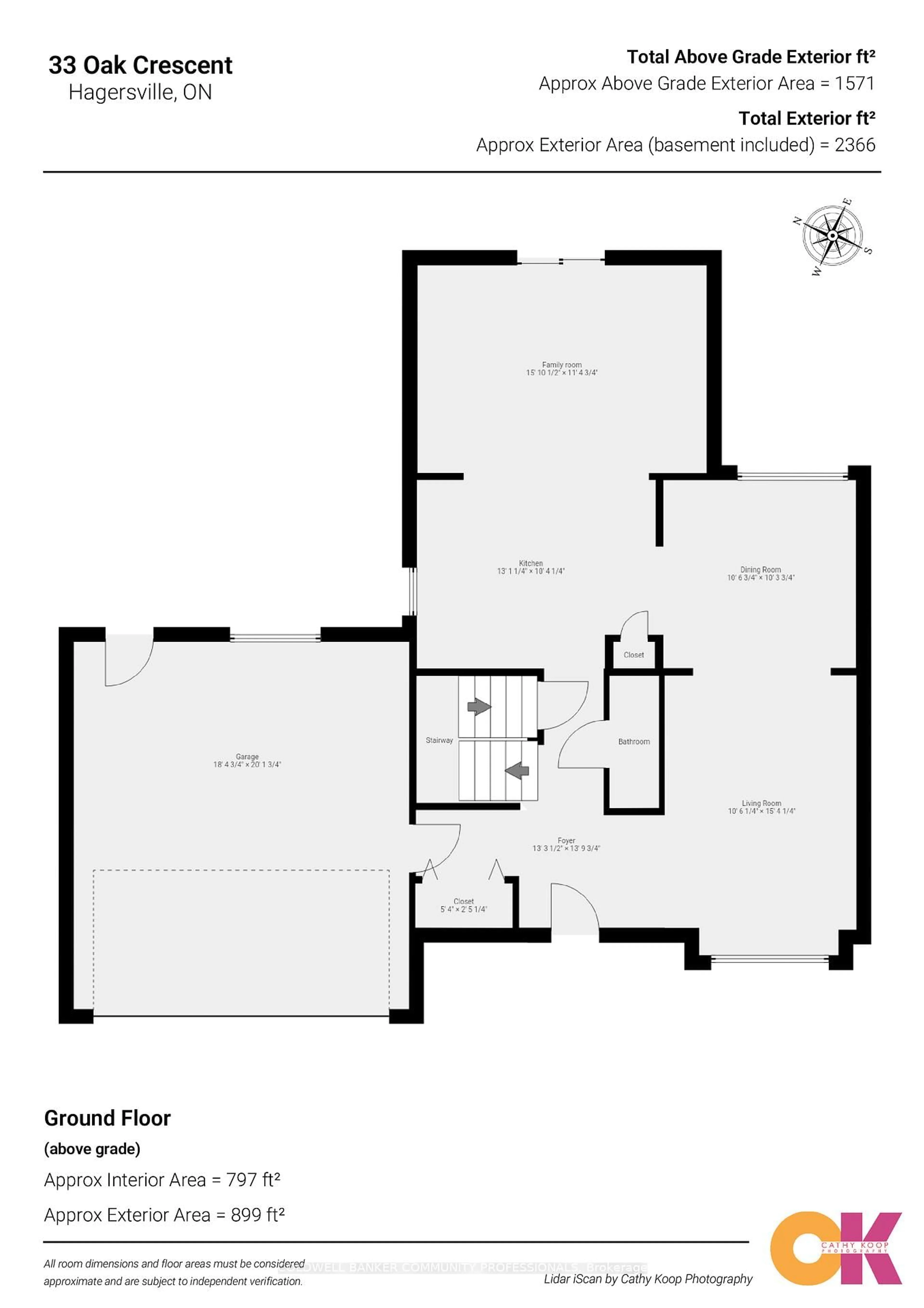 Floor plan for 33 Oak Cres, Haldimand Ontario N0A 1H0