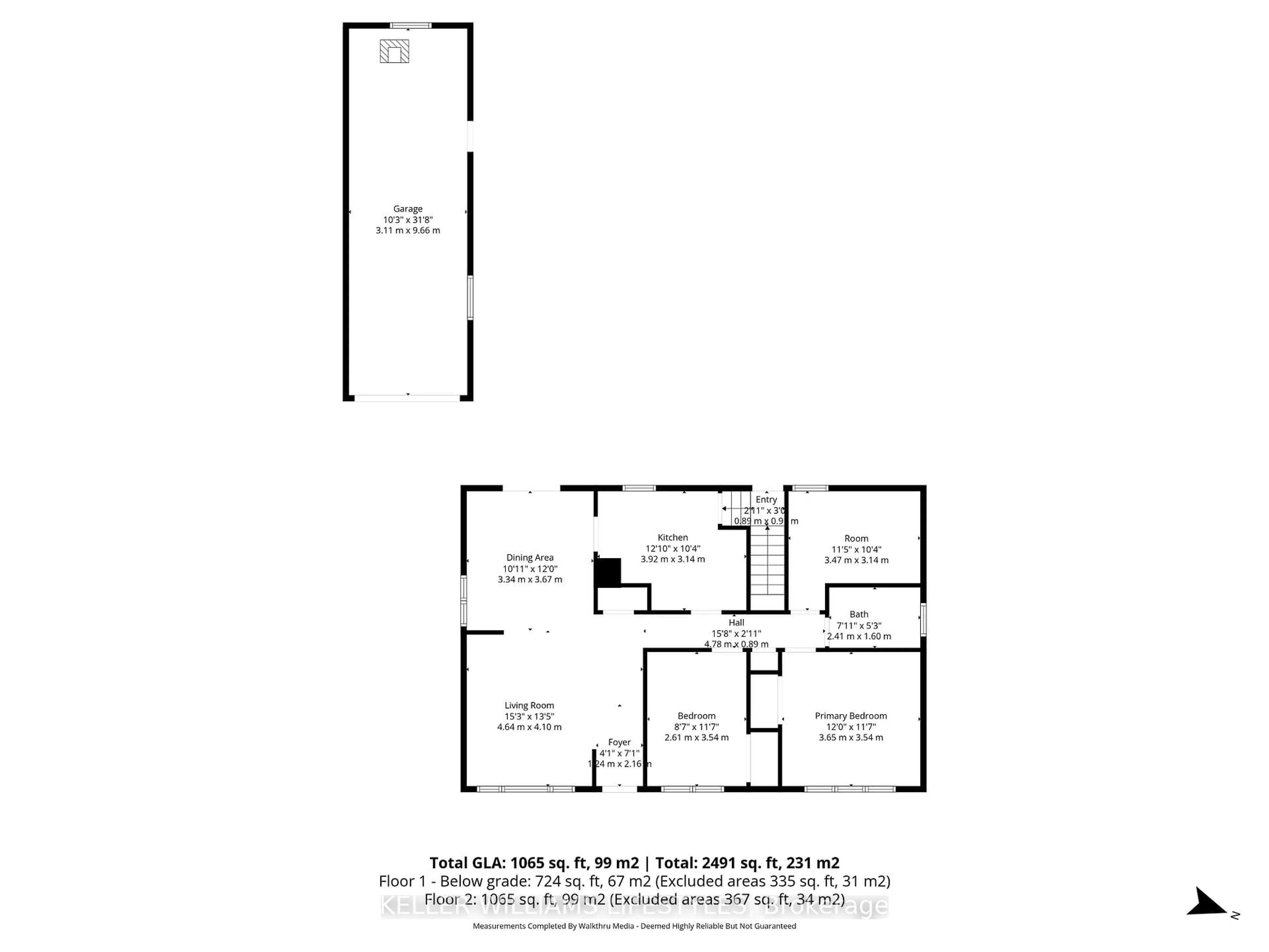 Floor plan for 1842 Dumont St, London East Ontario N5W 2S1