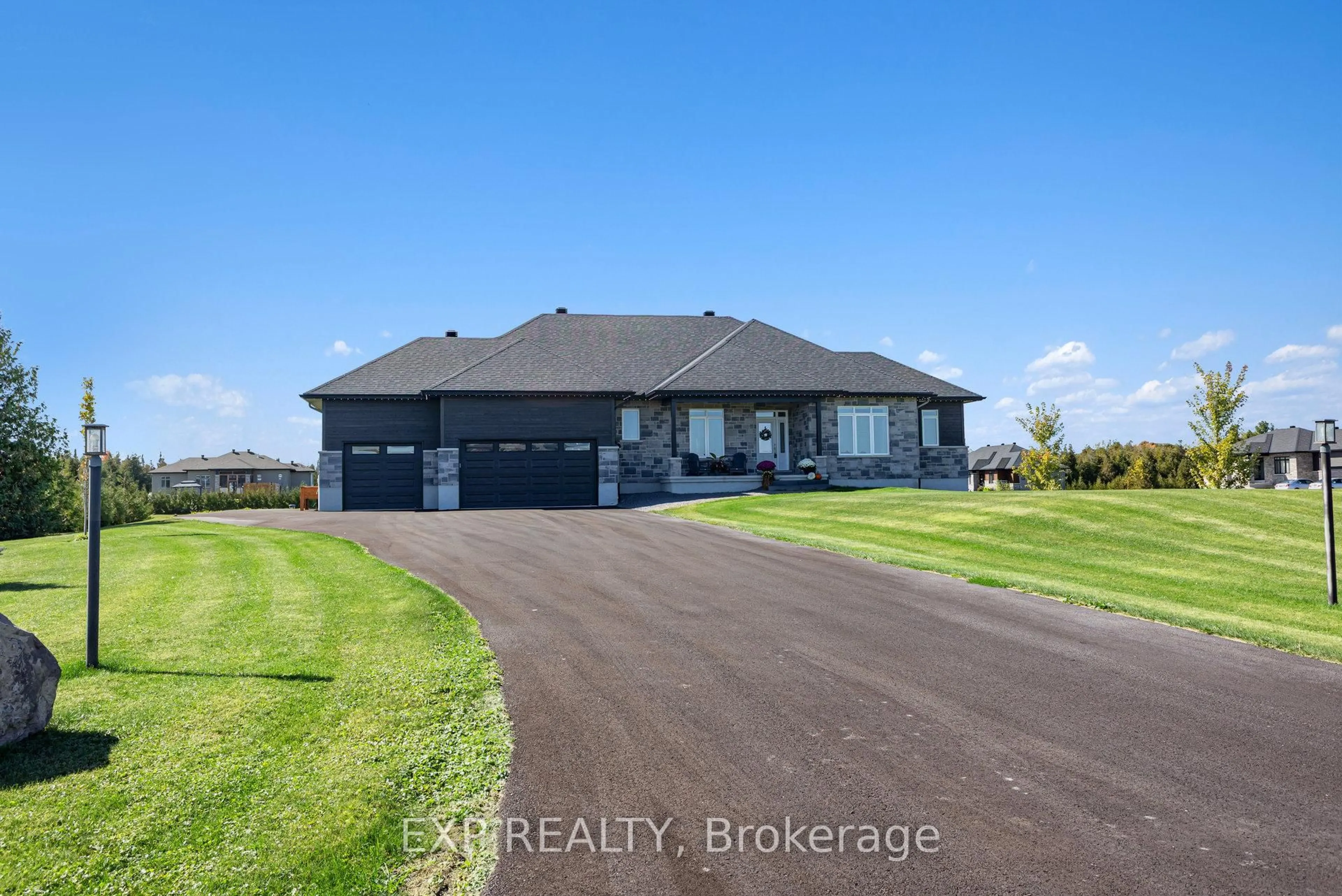 A pic from outside/outdoor area/front of a property/back of a property/a pic from drone, water/lake/river/ocean view for 145 Harold Jones Way, Ashton Ontario K0A 1B0