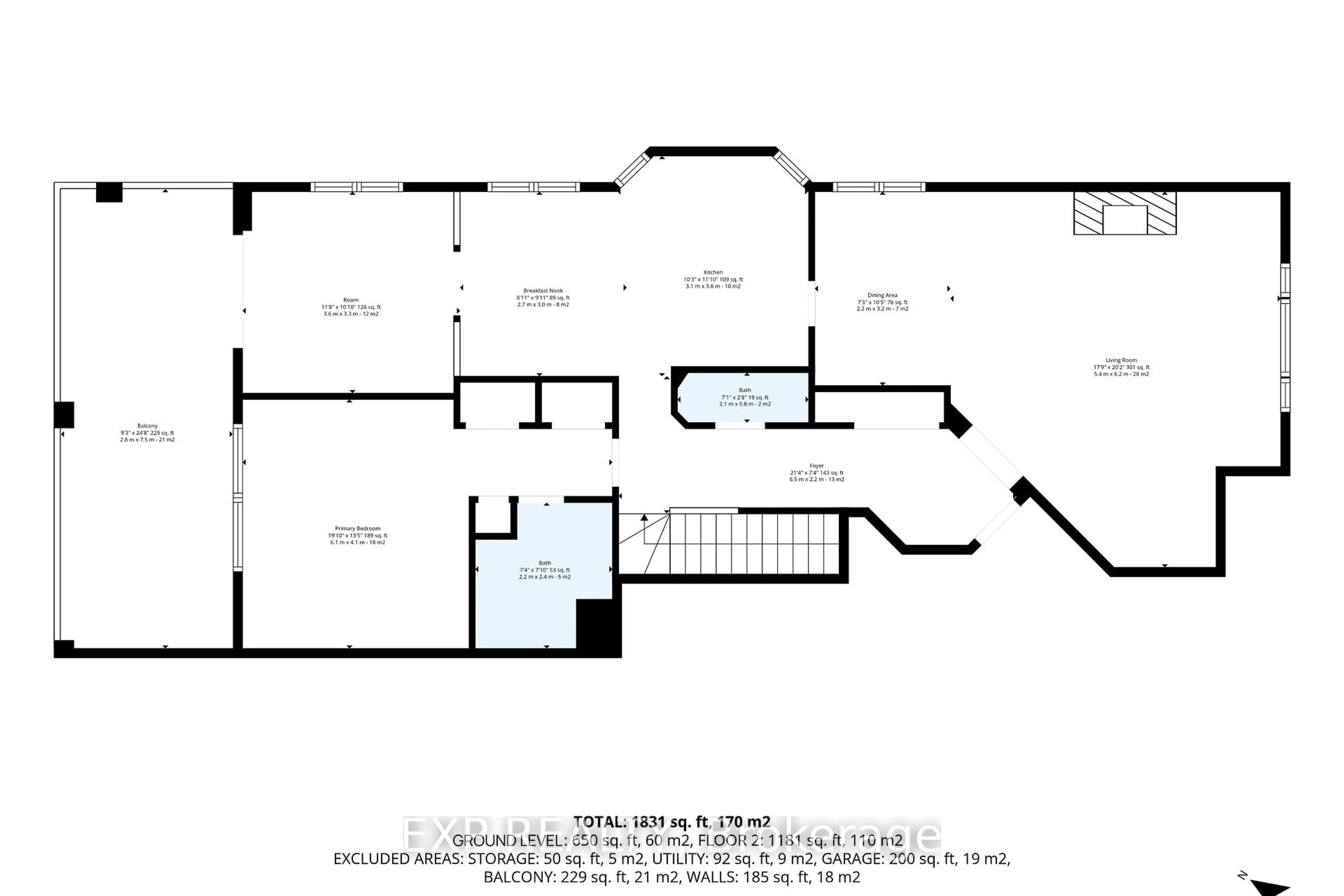 Floor plan for 20 Edenvale Dr #5, Ottawa Ontario K2K 3L4