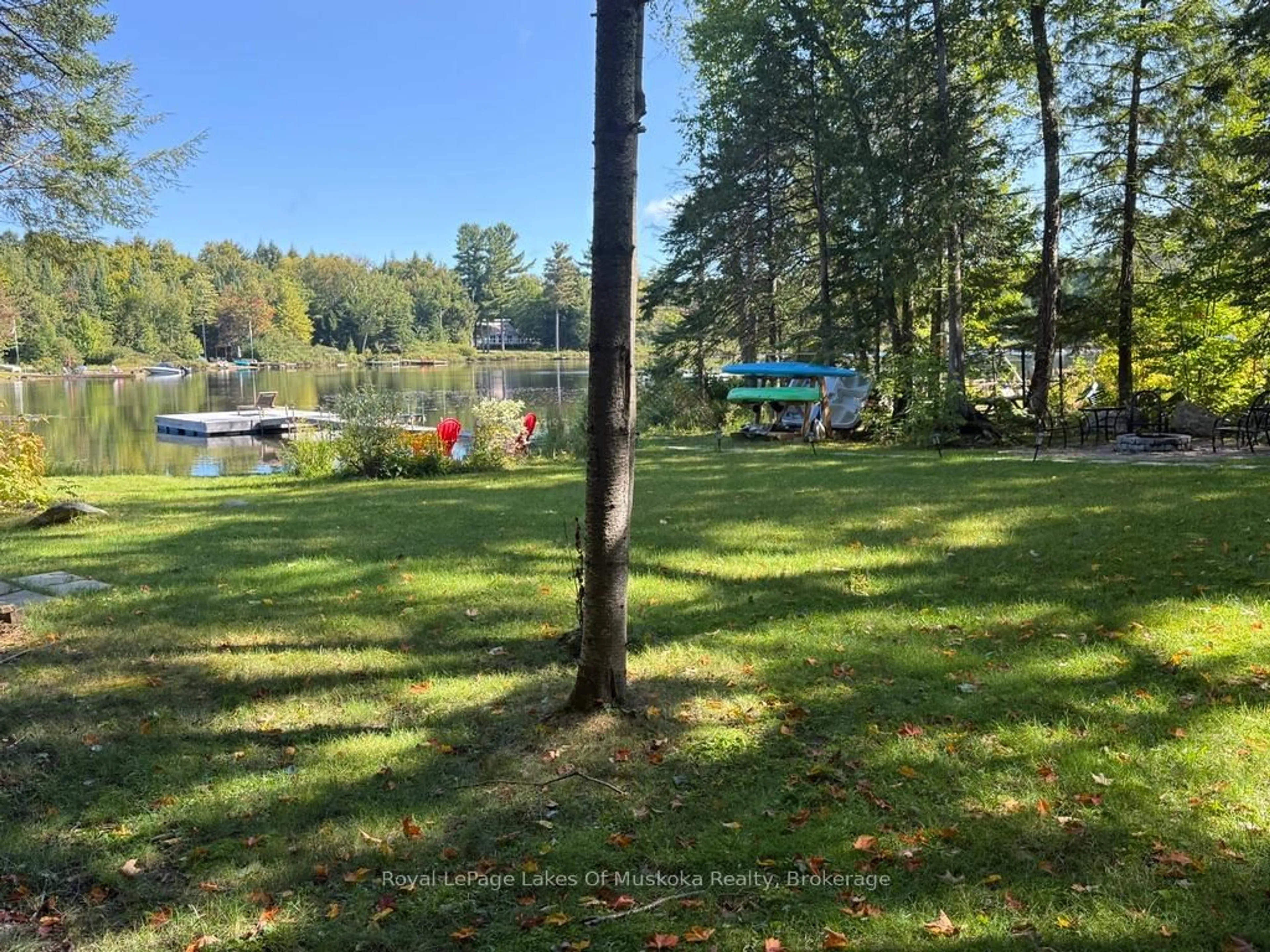 A pic from outside/outdoor area/front of a property/back of a property/a pic from drone, water/lake/river/ocean view for 879 Relative Rd, Armour Ontario P0A 1C0