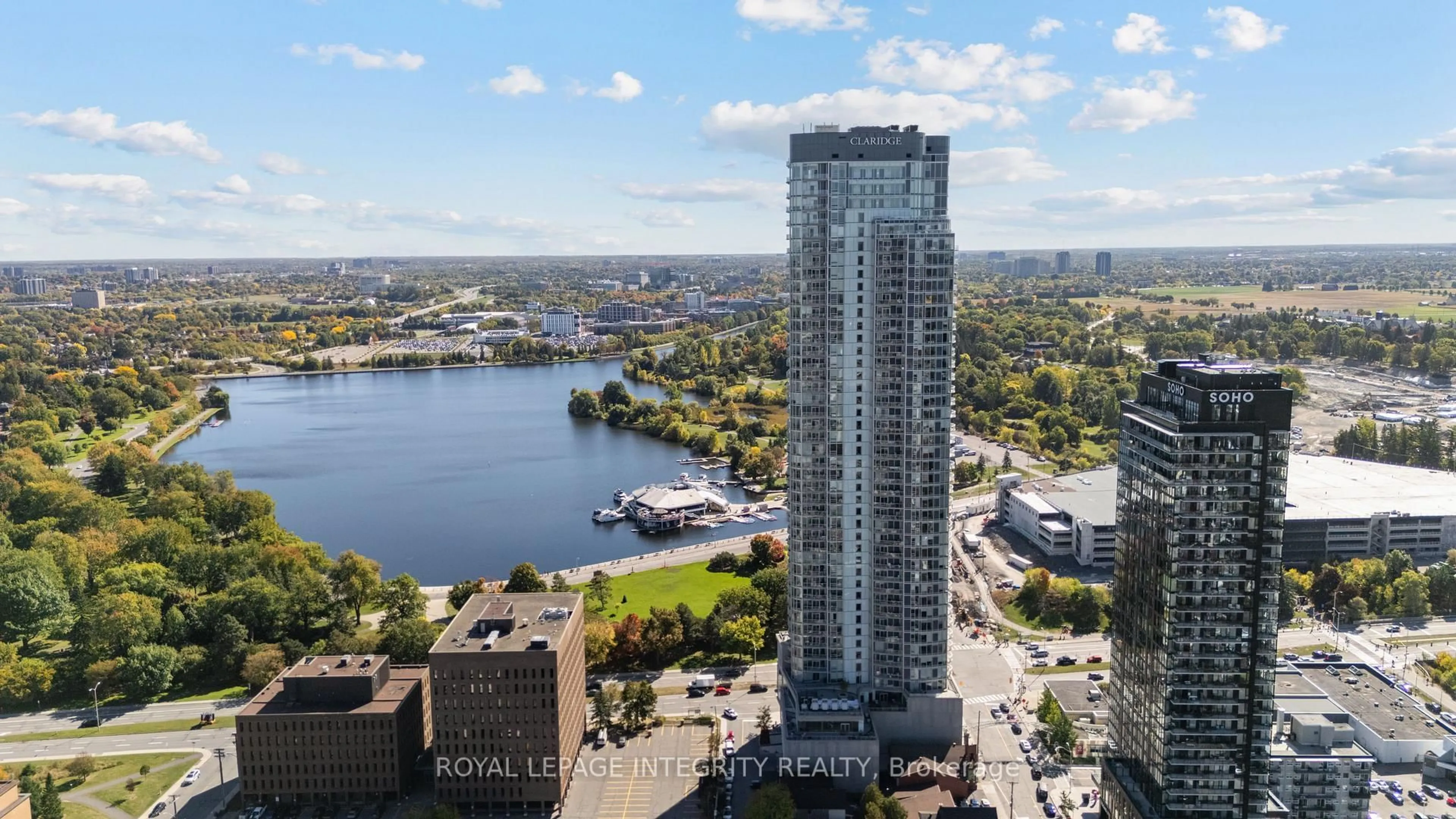 A pic from outside/outdoor area/front of a property/back of a property/a pic from drone, water/lake/river/ocean view for 805 Carling Ave #2902, Ottawa Ontario K1S 5W9