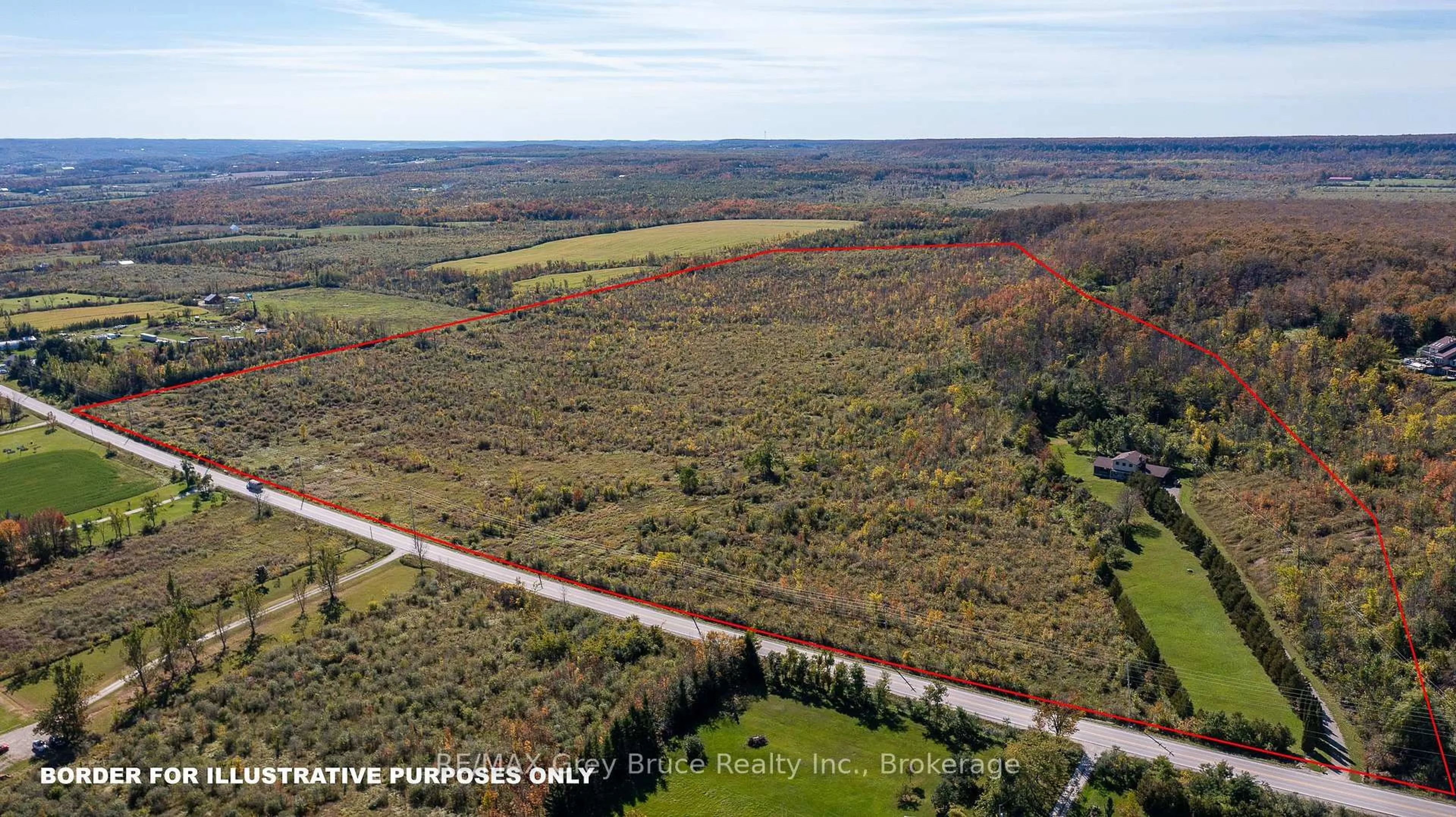 A pic from outside/outdoor area/front of a property/back of a property/a pic from drone, forest/trees view for 138558 Grey Rd 112, Meaford Ontario N4L 1W5