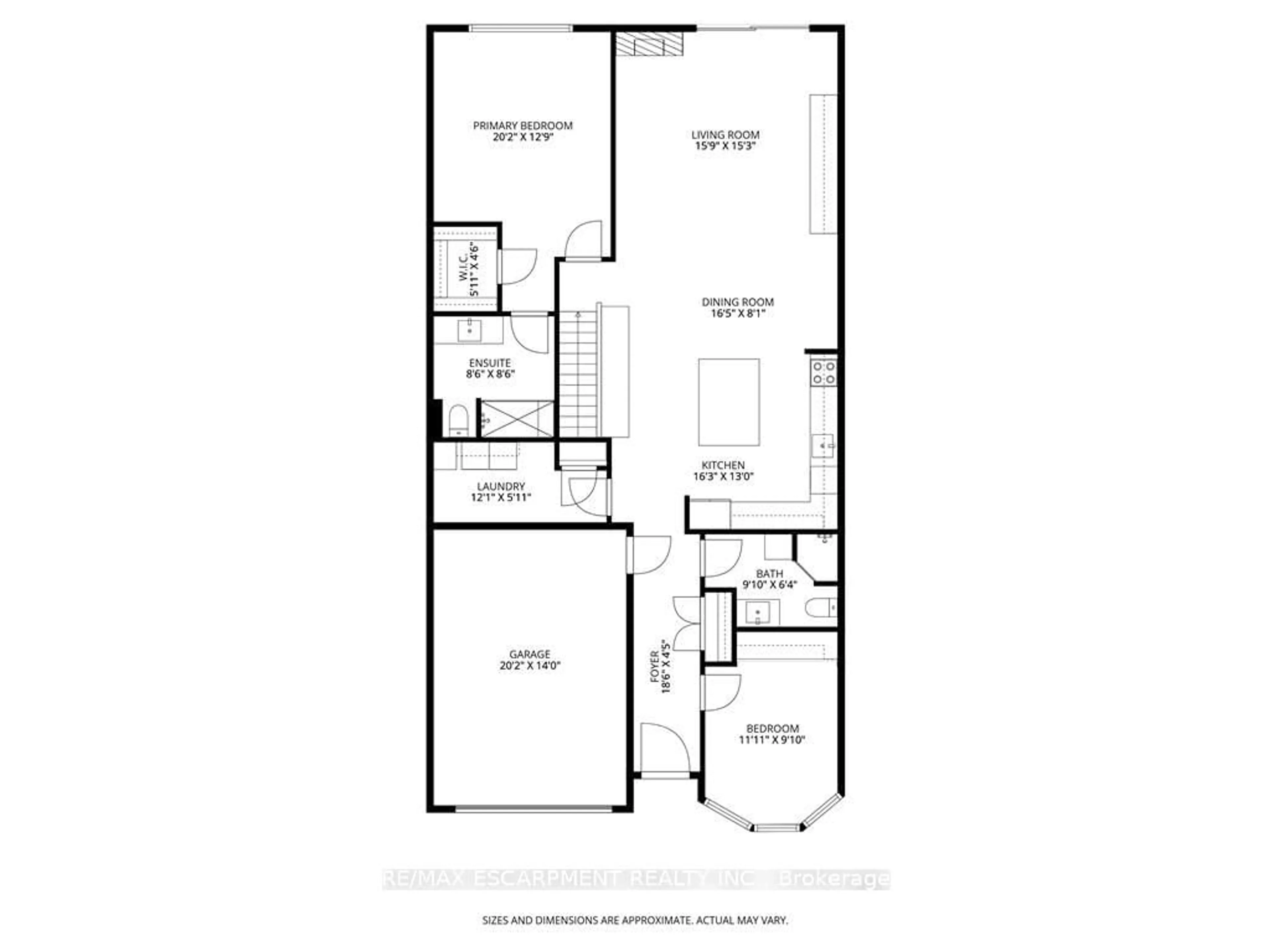 Floor plan for 353 Park St, Hamilton Ontario L9H 1Z6