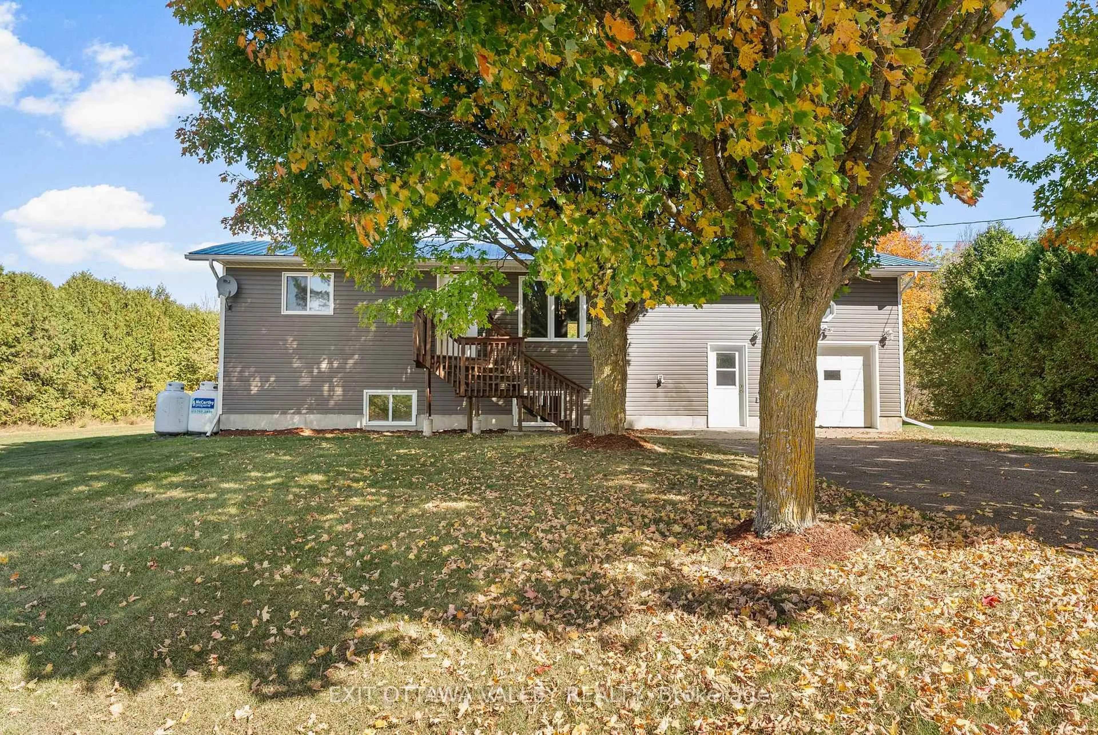 A pic from outside/outdoor area/front of a property/back of a property/a pic from drone, street for 2155 Foresters Falls Rd, Foresters Falls Ontario K0J 1V0