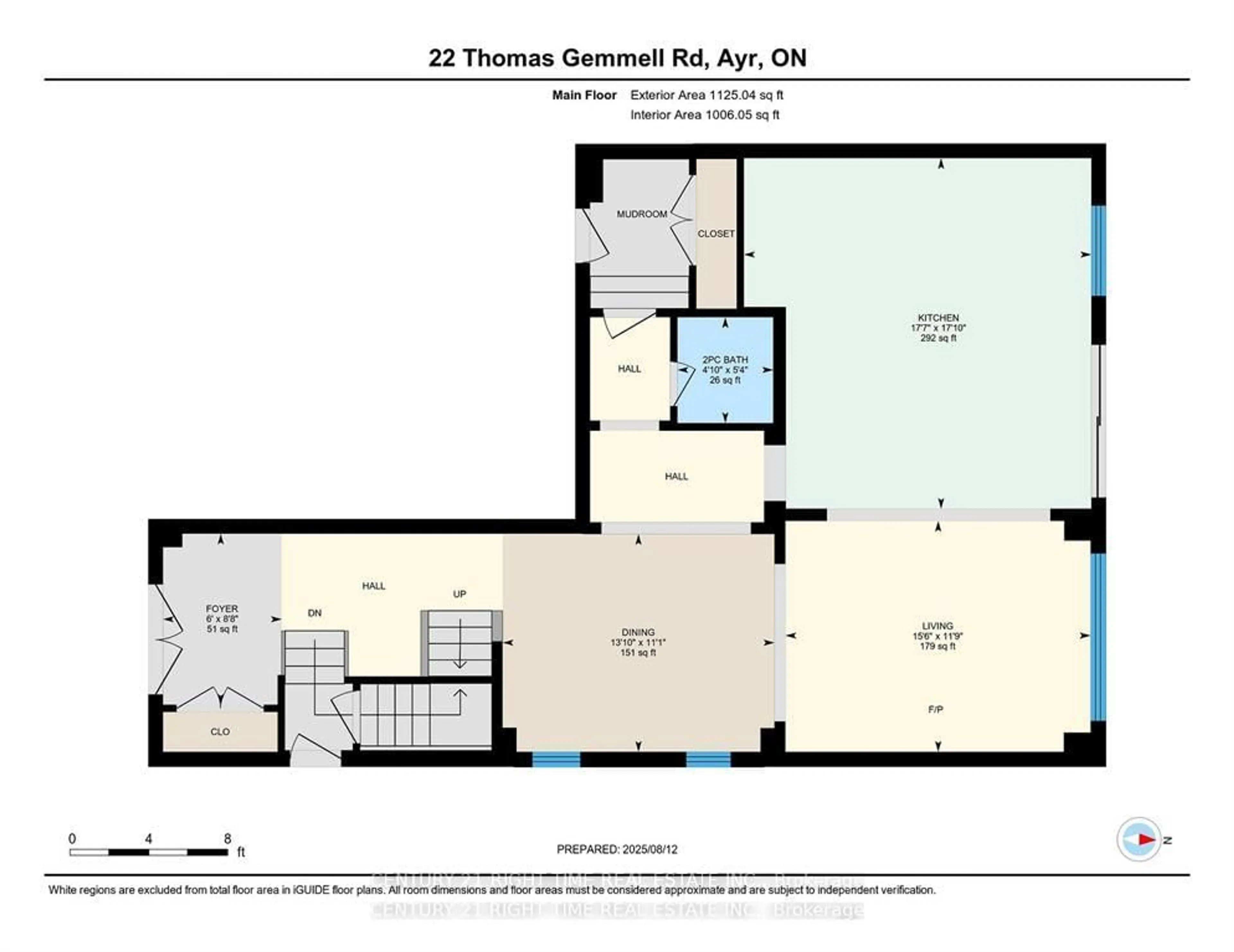 Floor plan for 22 Thomas Gemmell Rd, North Dumfries Ontario N0B 1E0