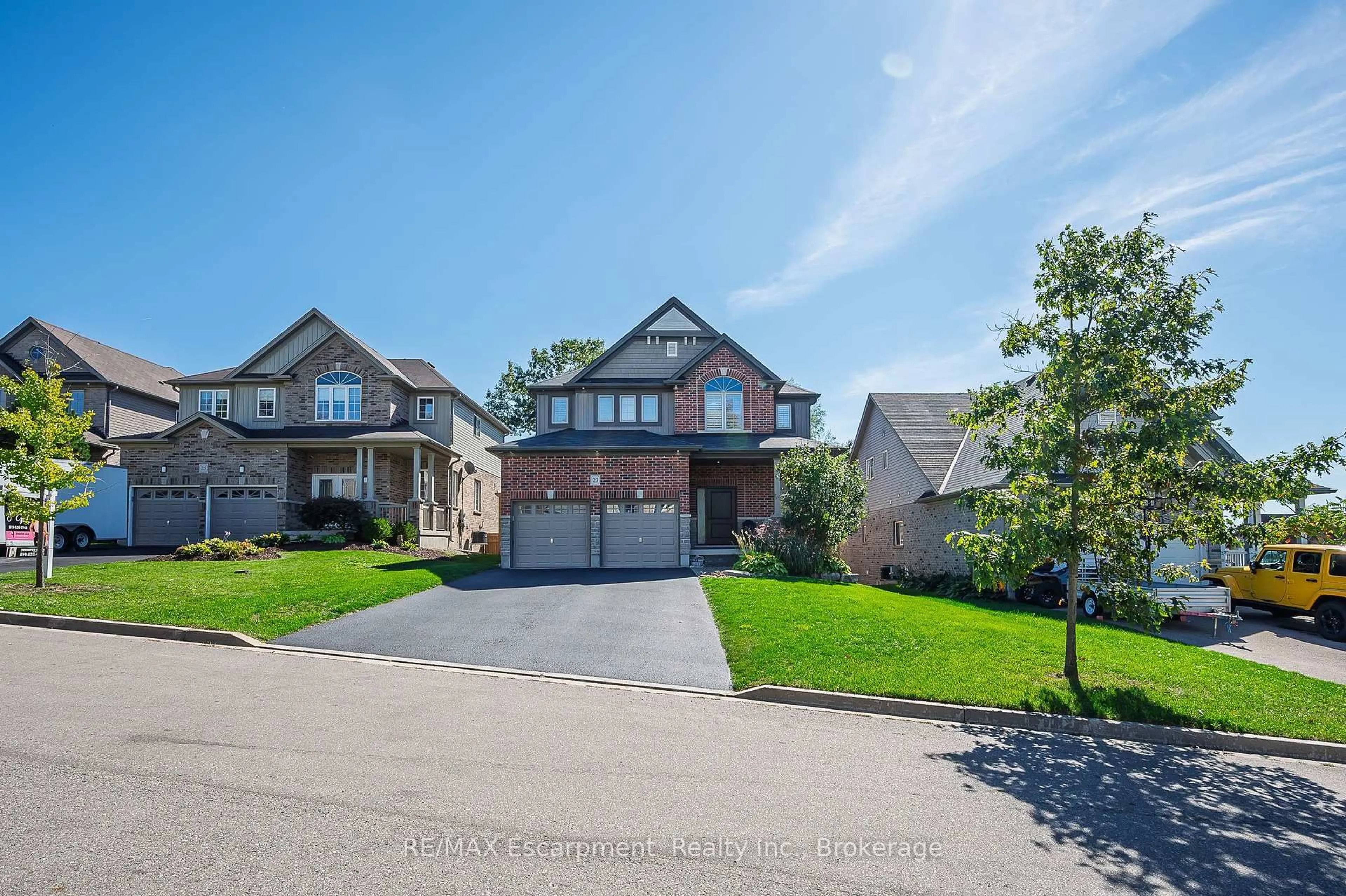 Home with brick exterior material, street for 23 Howard Marshall St, North Dumfries Ontario N0B 1E0